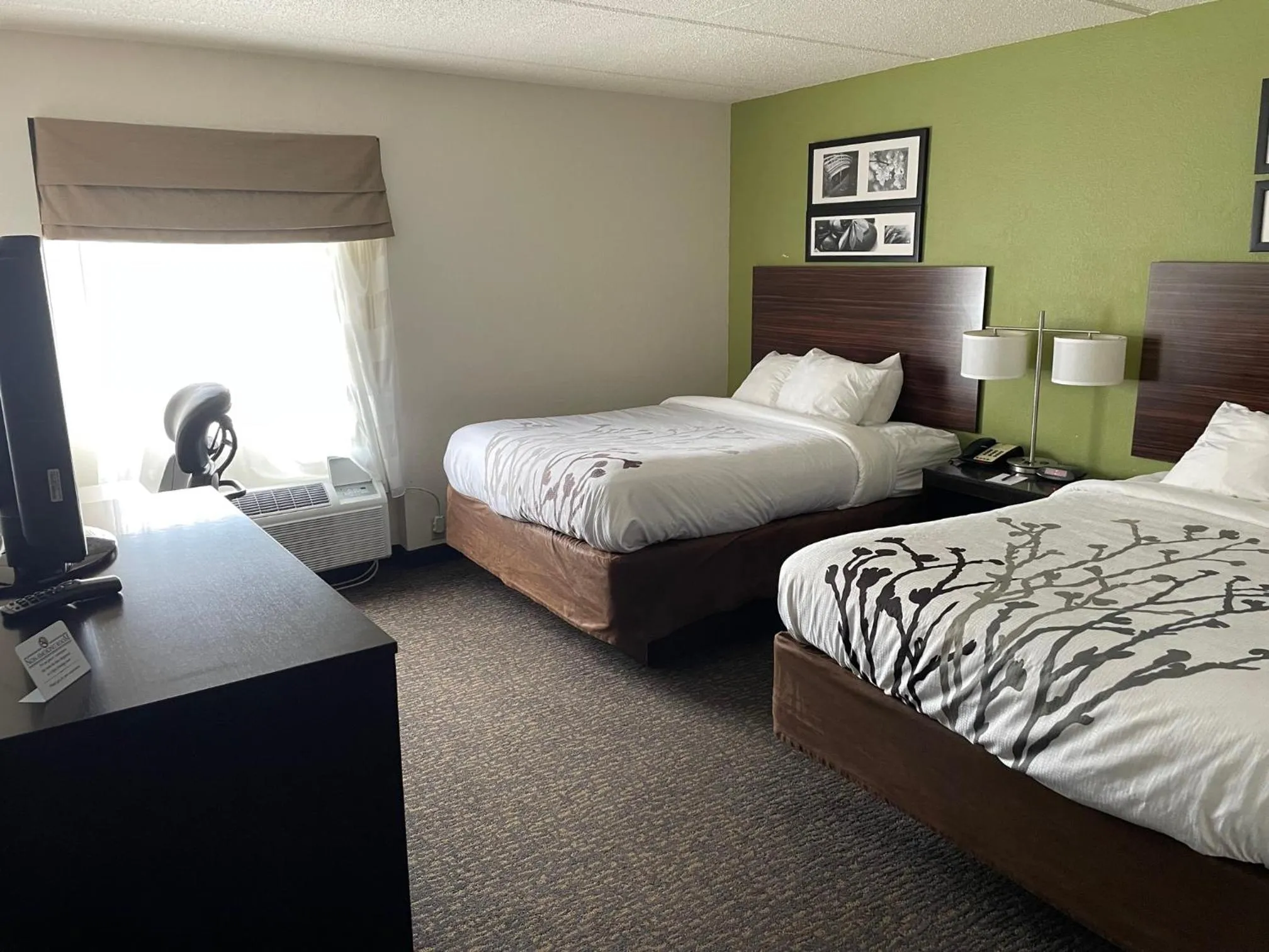 Bedroom, Bed in Sleep Inn & Suites near Sports World Blvd