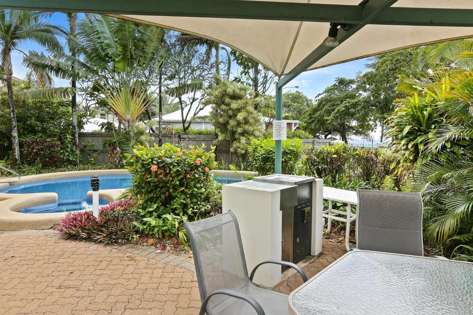 BBQ facilities in Trinity Waters Boutique Beachfront