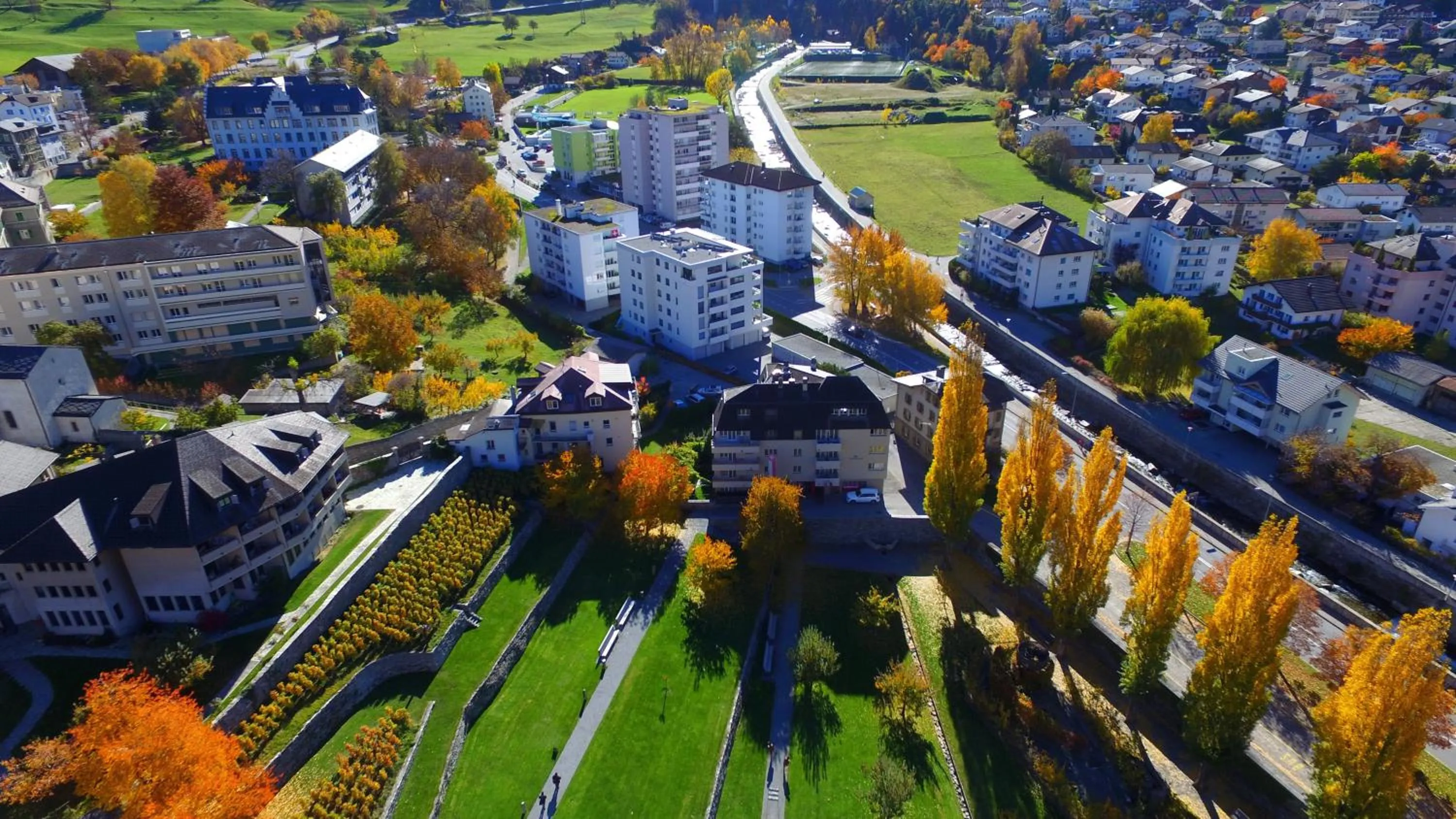 Bird's eye view in Schlosshotel - Self Check-In Hotel
