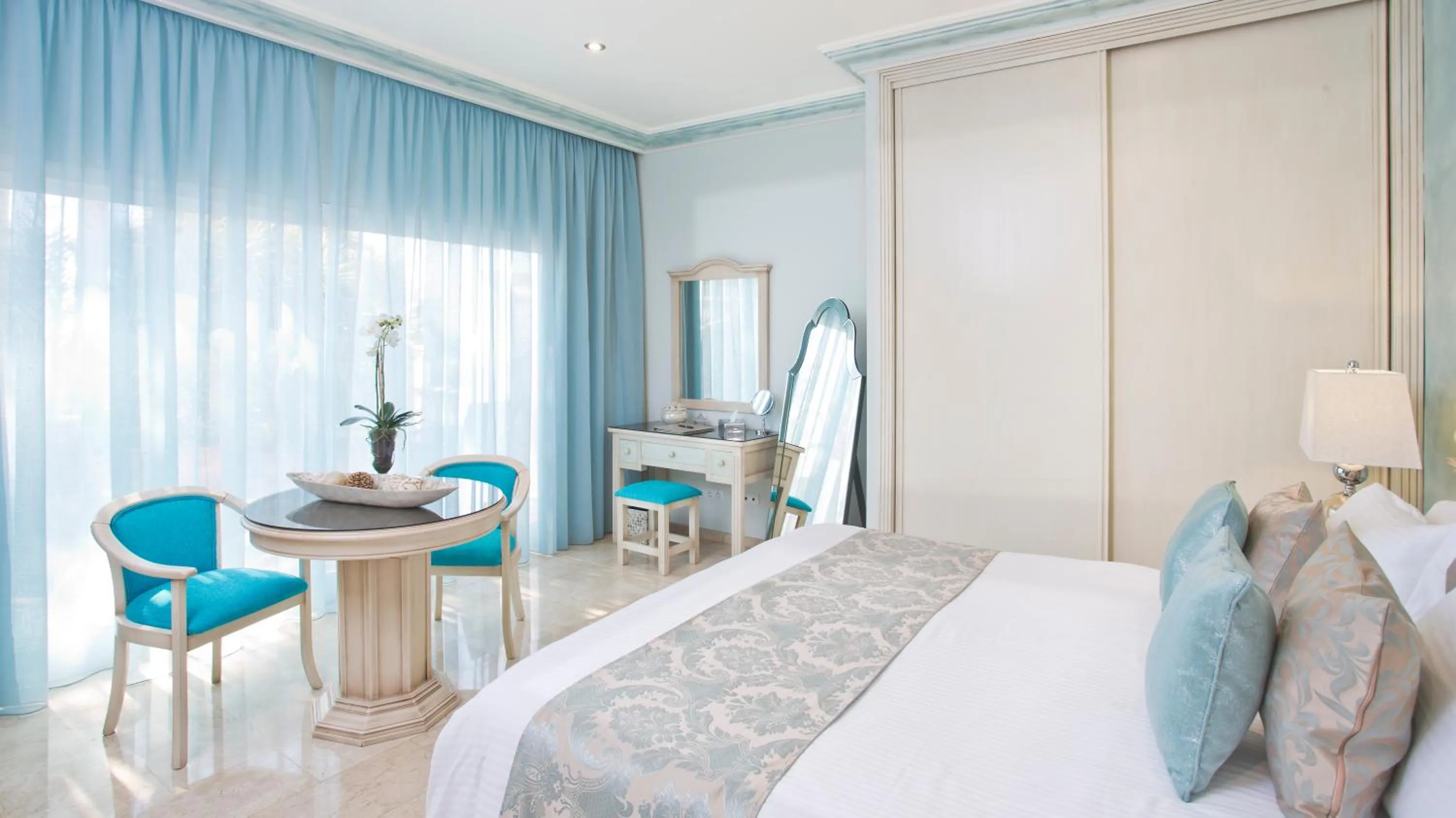 Photo of the whole room, Bed in El Oceano Beach Hotel Adults only recommended