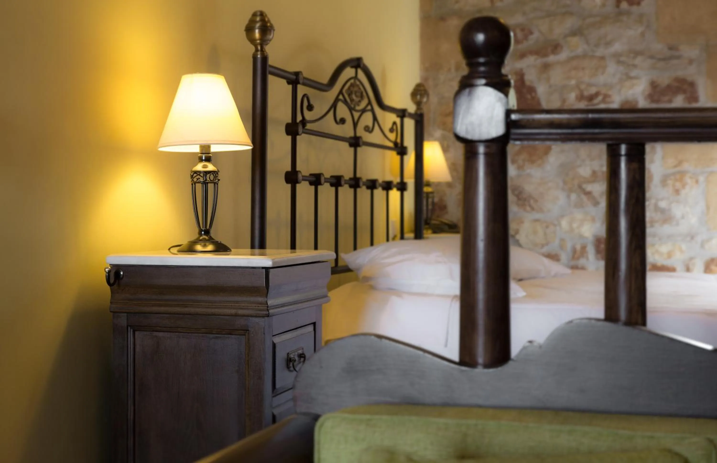 Bed in Klymeni Traditional Homes