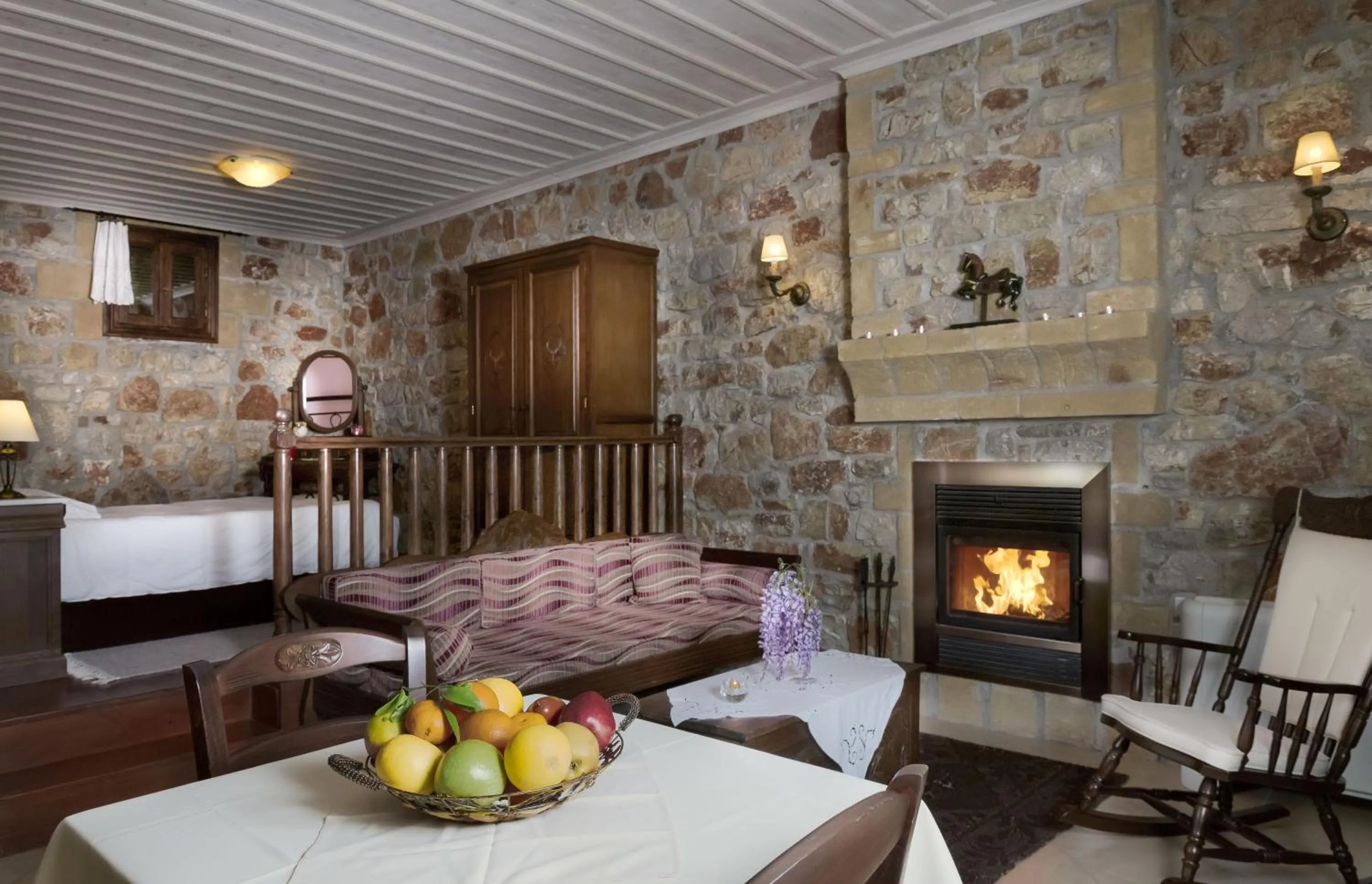Living room in Klymeni Traditional Homes