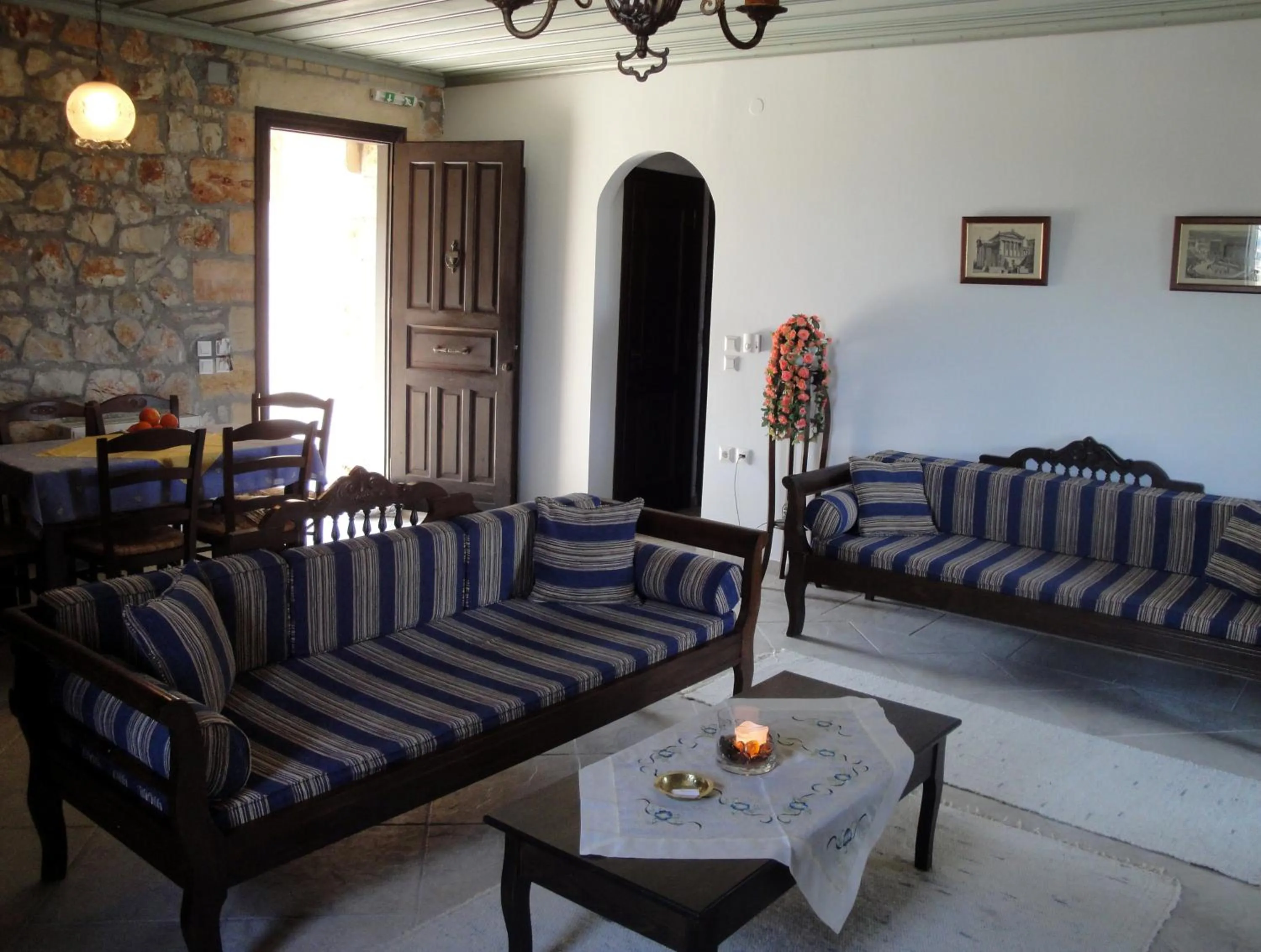 Living room in Klymeni Traditional Homes
