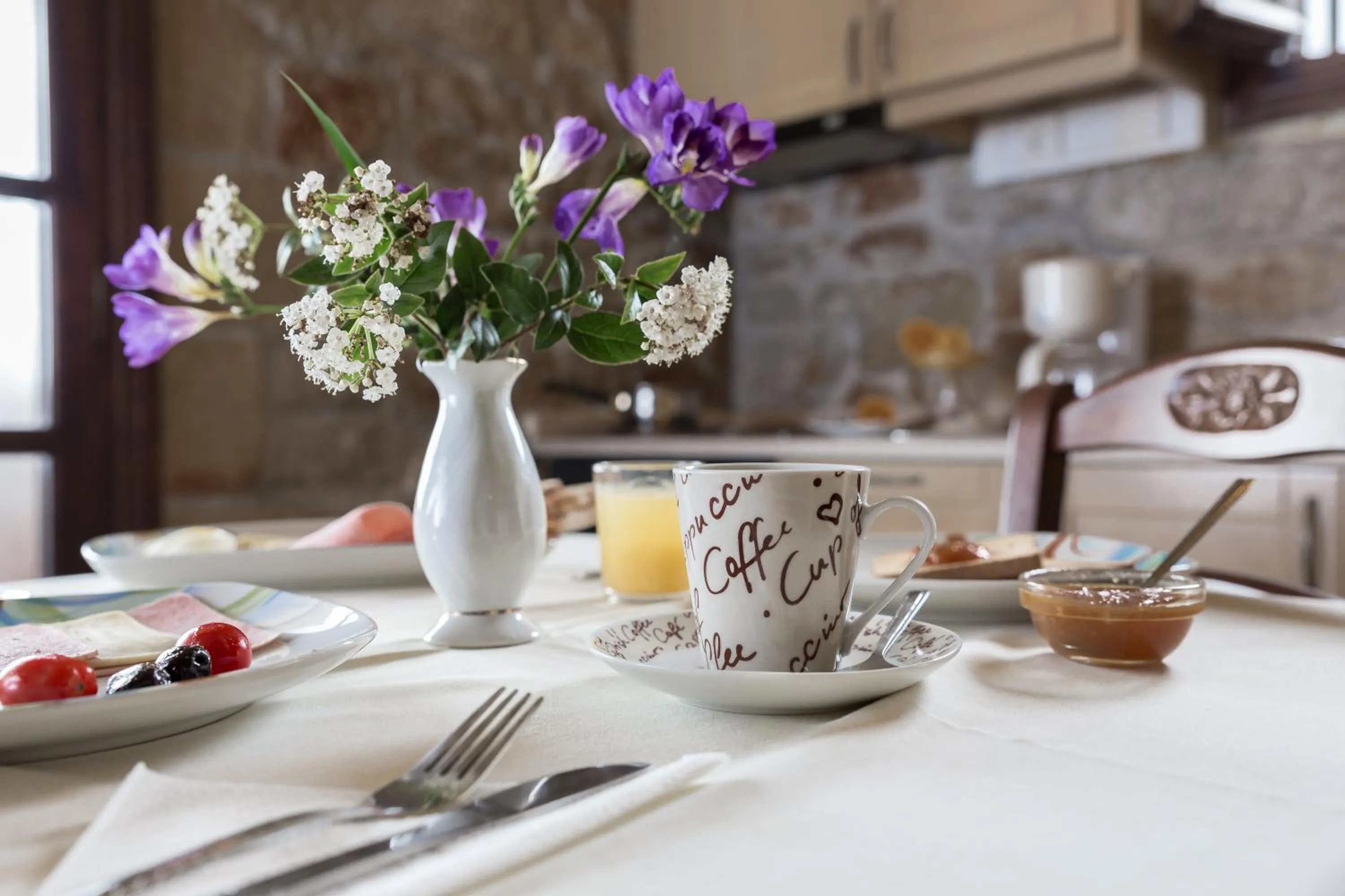 Food and drinks in Klymeni Traditional Homes