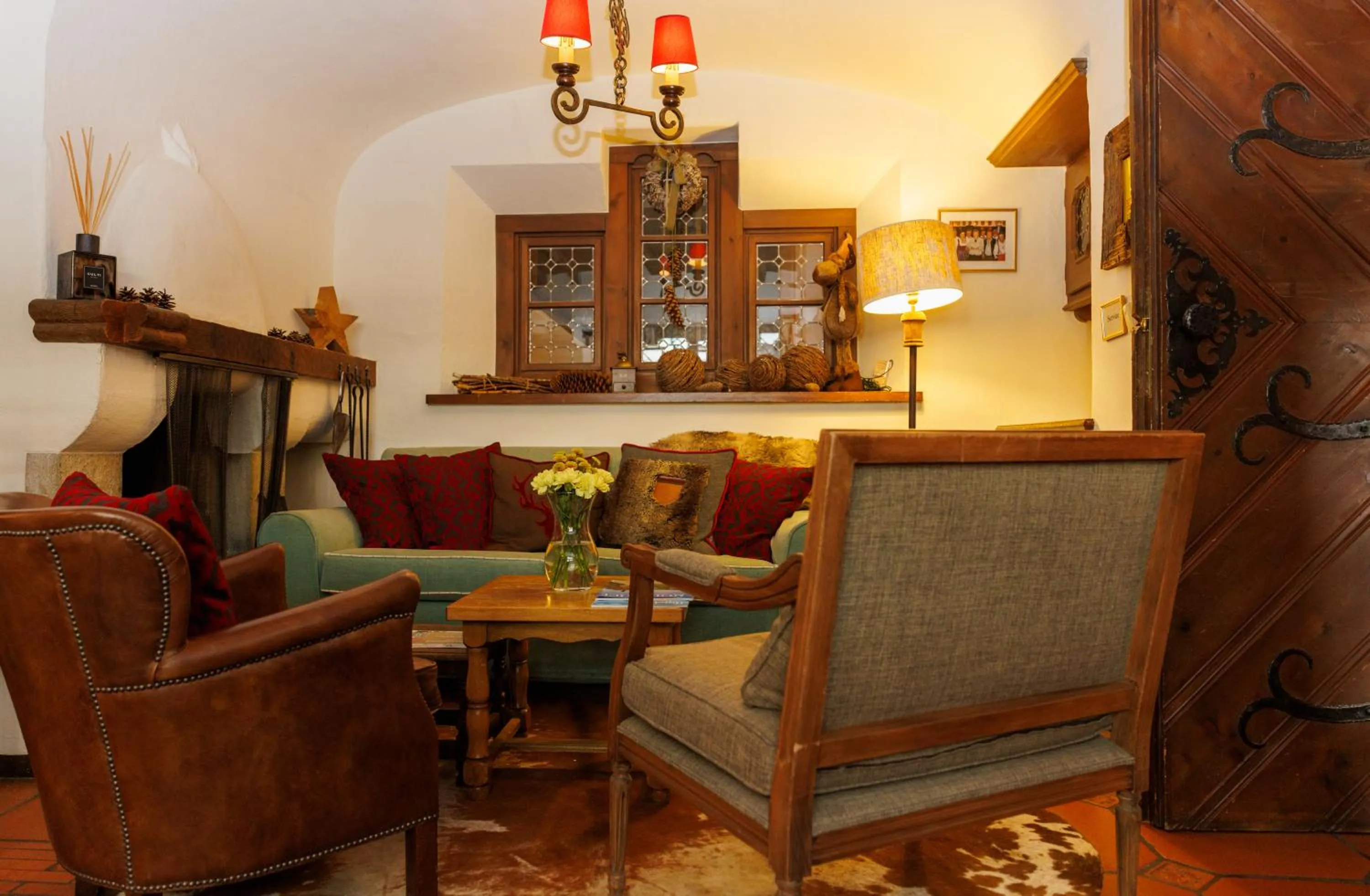 Lobby or reception in Hotel Parsenn