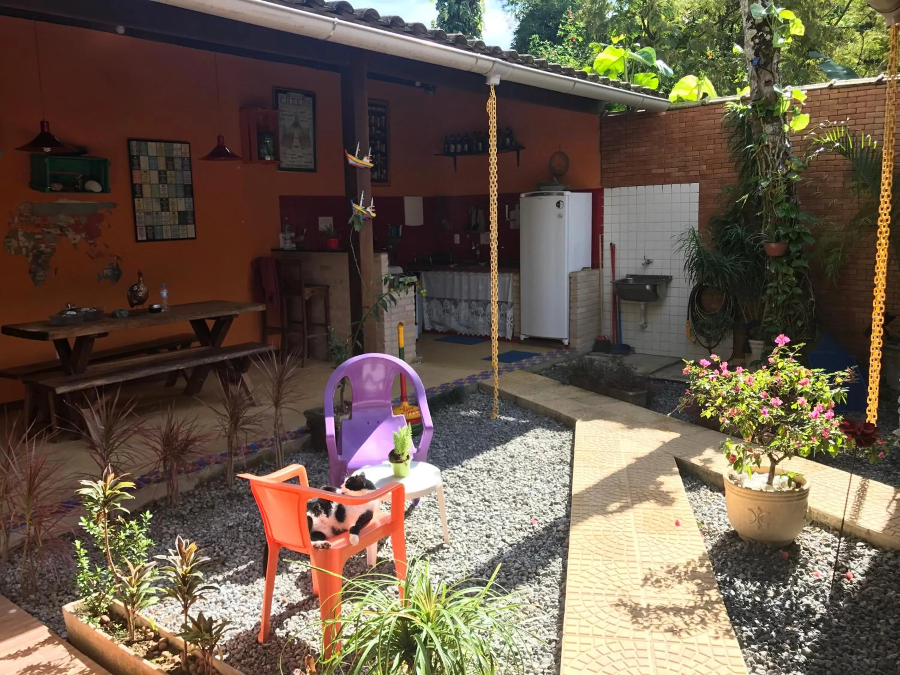 Property building in Biergarten Hostel