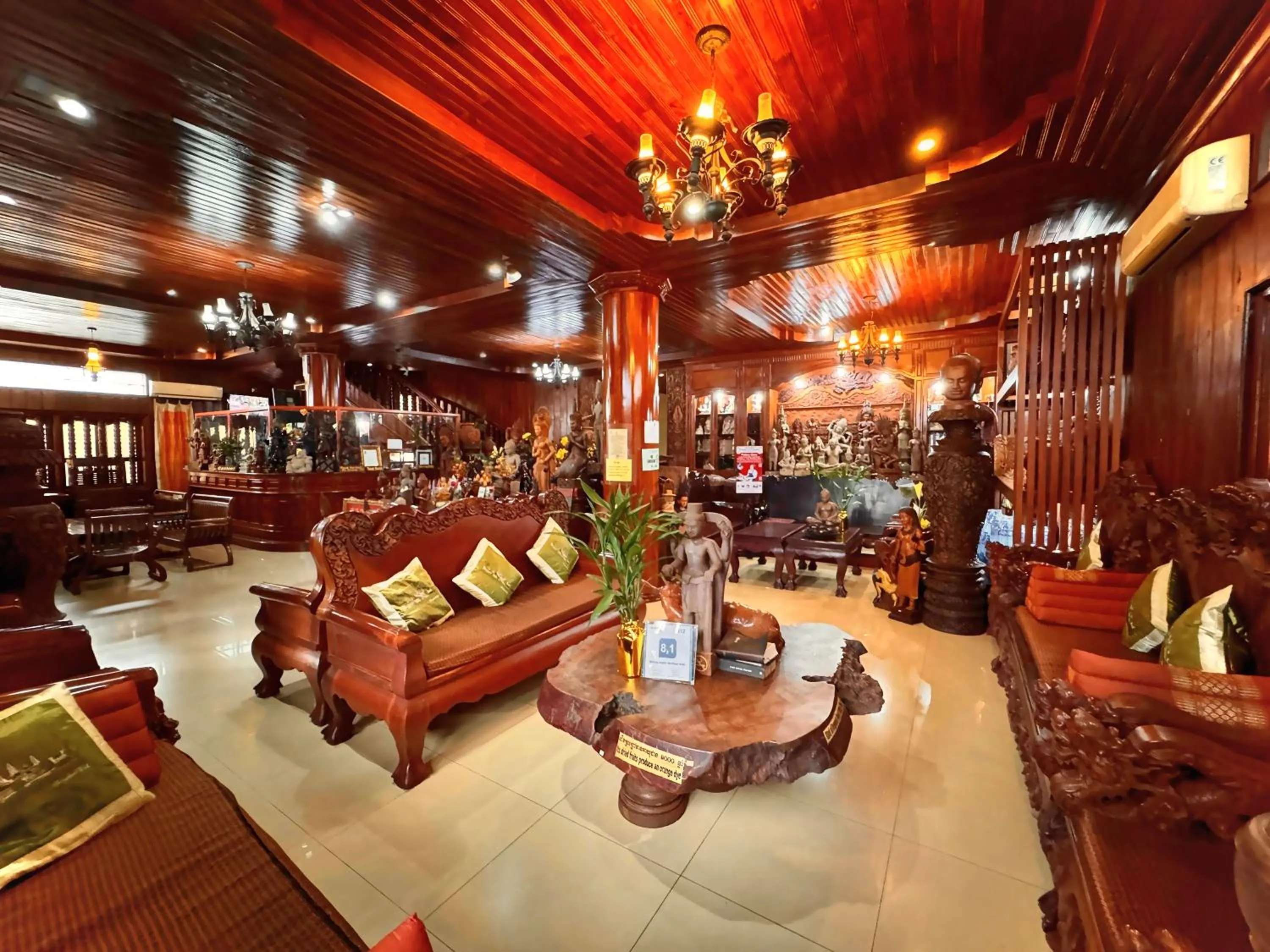 Seating area in Shining Angkor Boutique Hotel