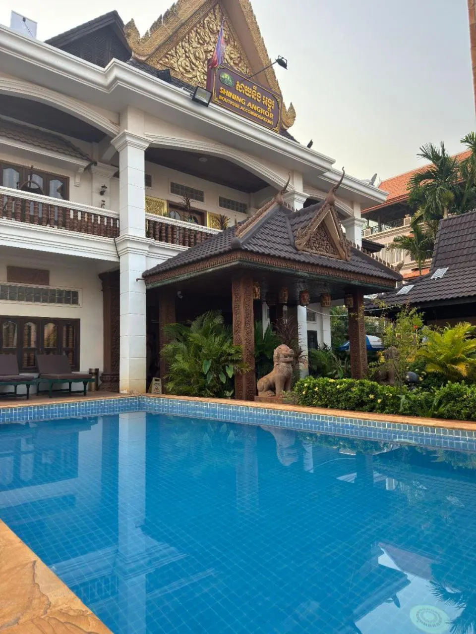 Pool view in Shining Angkor Boutique Hotel