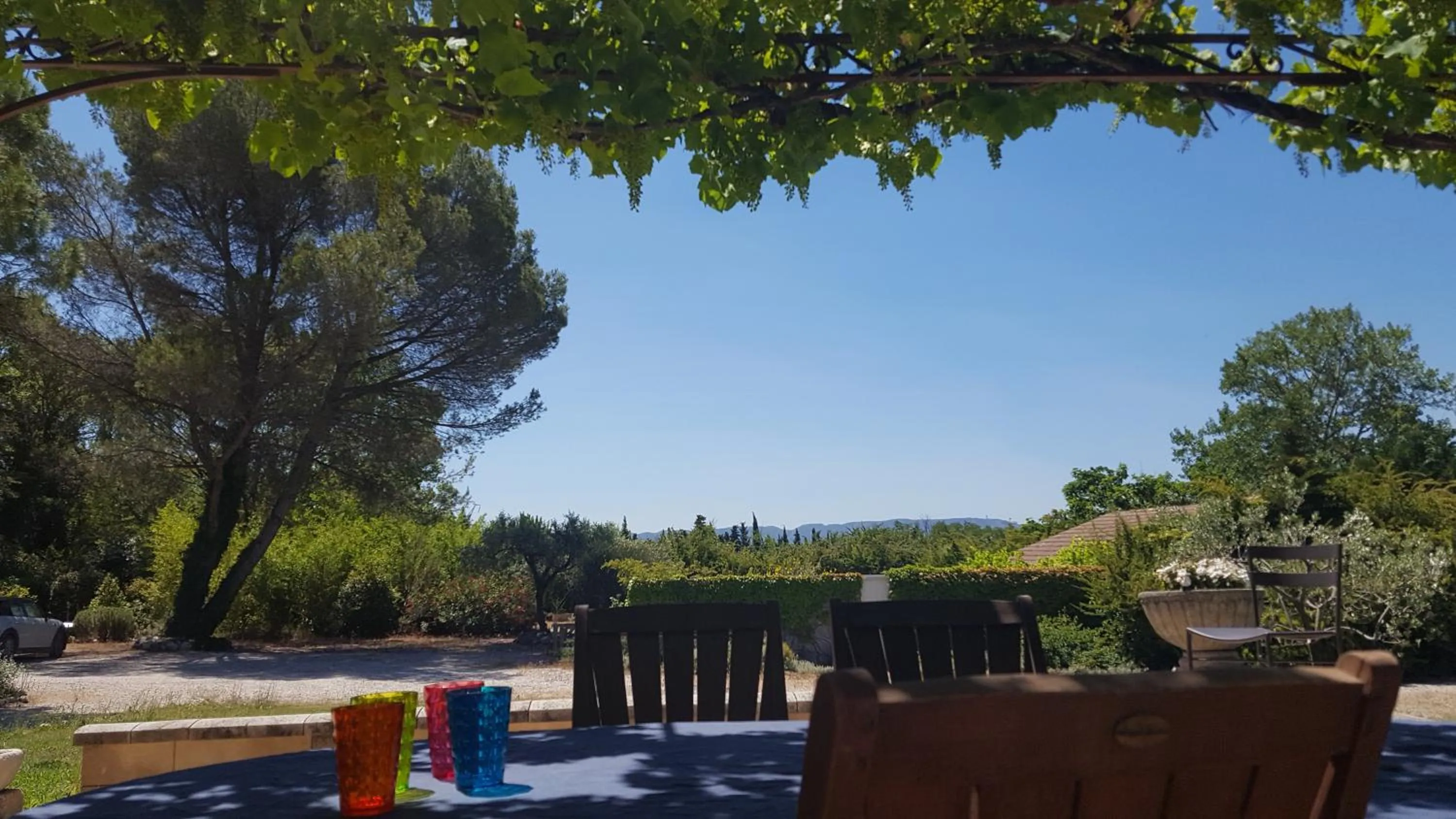 Balcony/Terrace in Mas des Prevots B&B