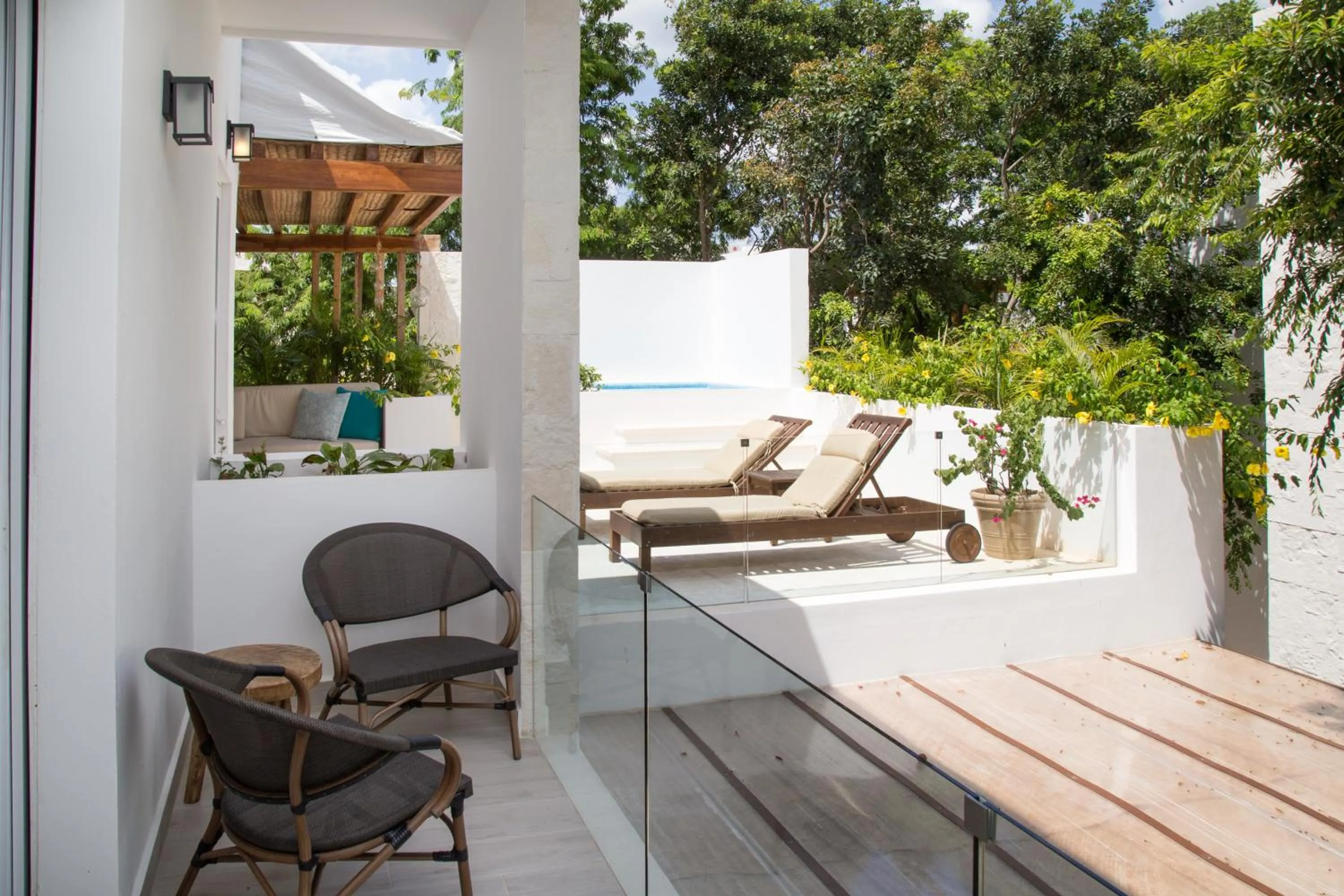 Balcony/Terrace in Luxury Private Villas , Private Pool, Private garden, Jacuzzi, 24hours security