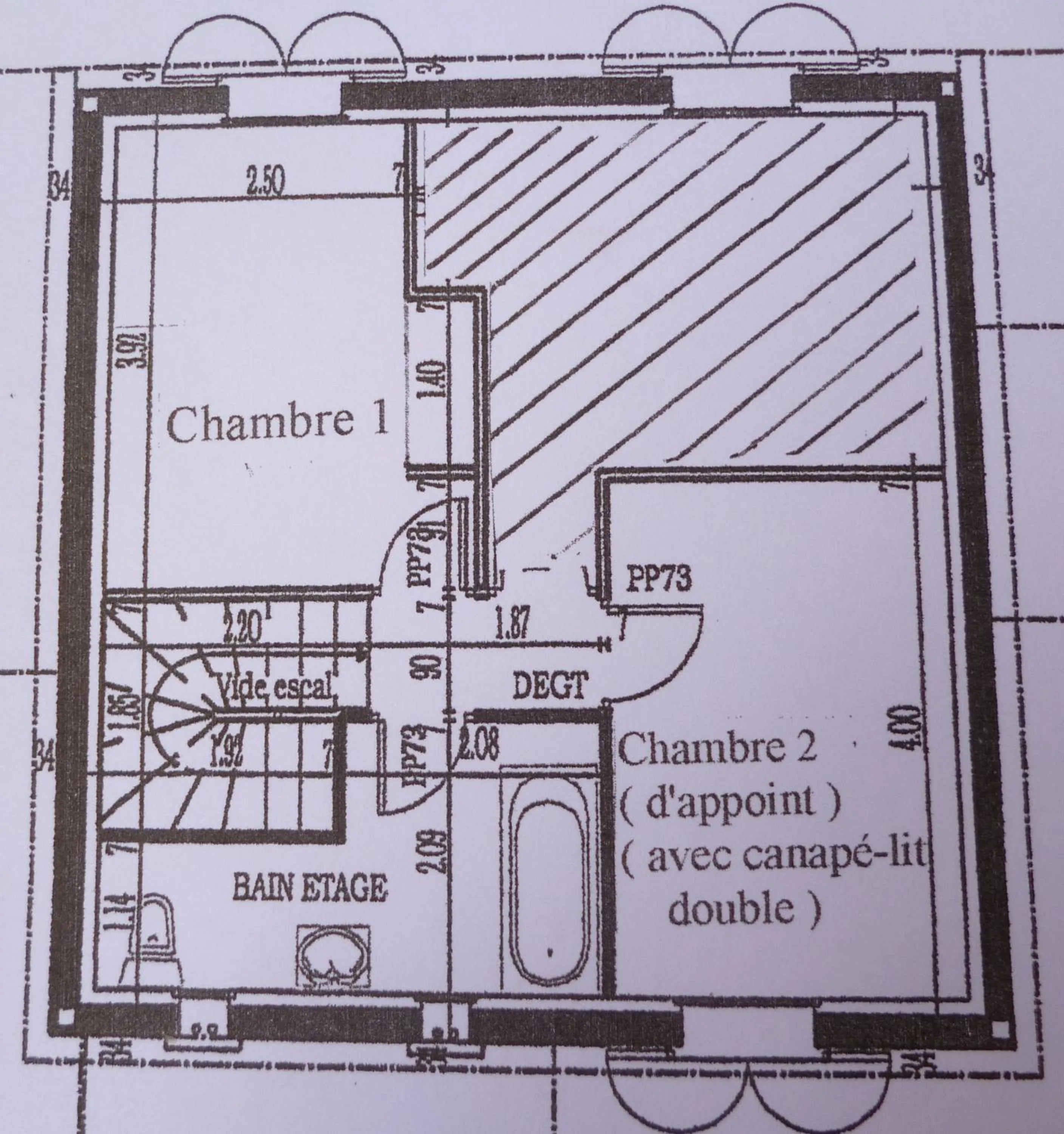 Floor plan in Chez Patrick Roujan