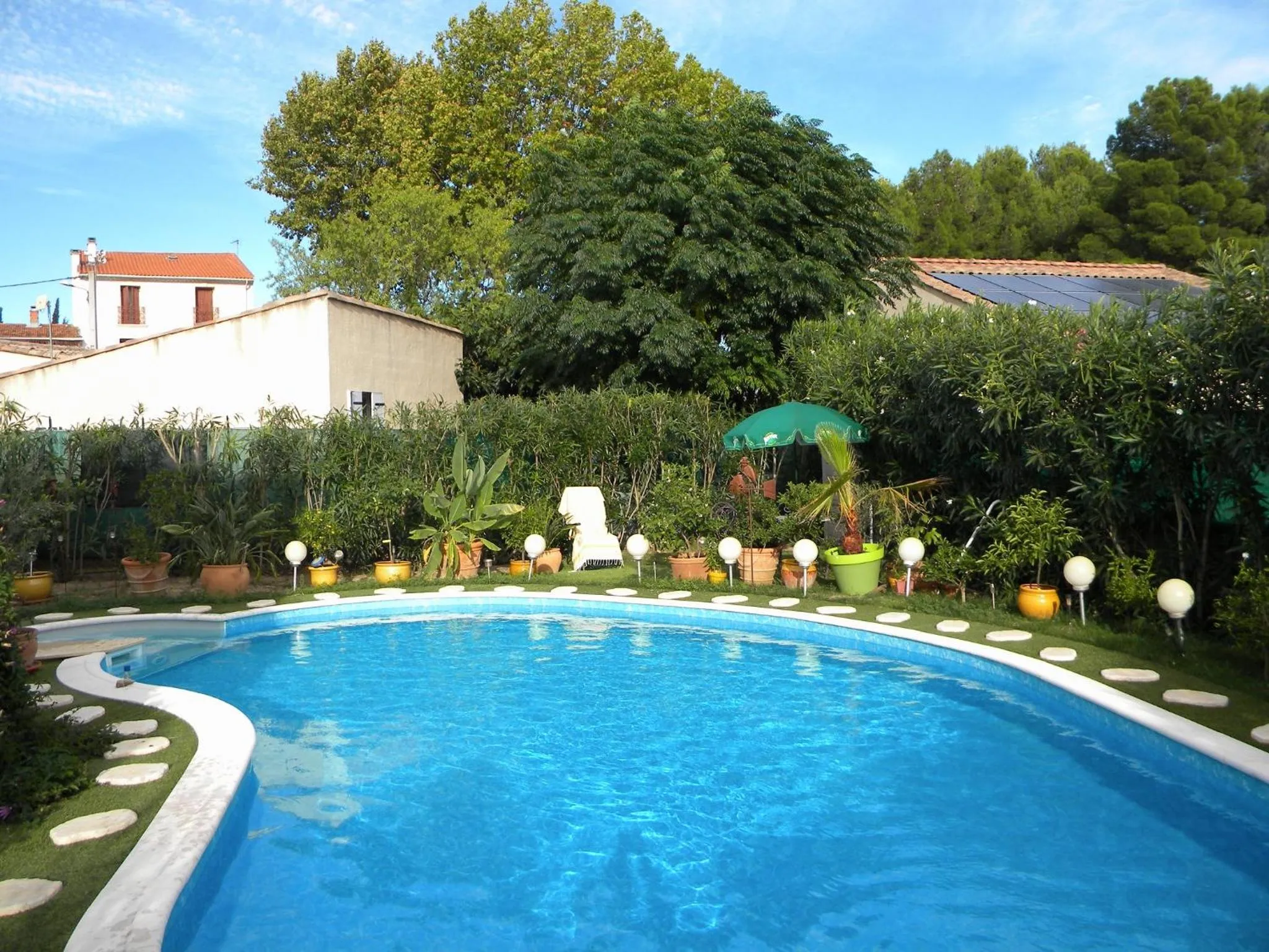 Garden in Chez Patrick Roujan