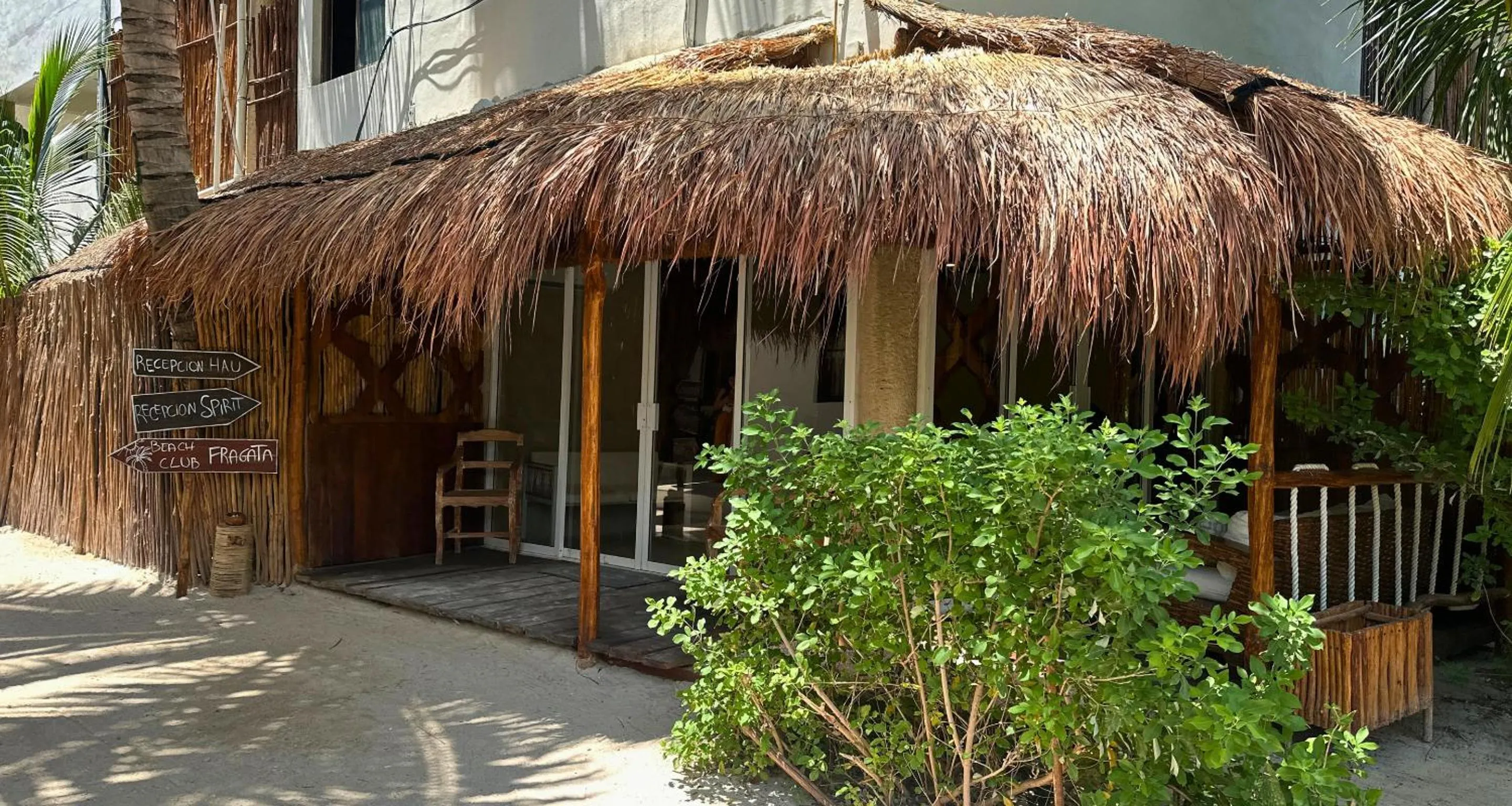 Facade/entrance in Spirit Holbox