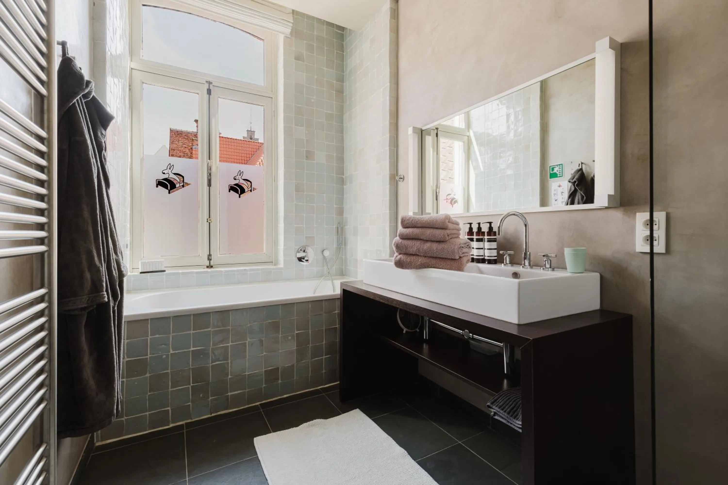 Bathroom, Bed in B&B Asinello