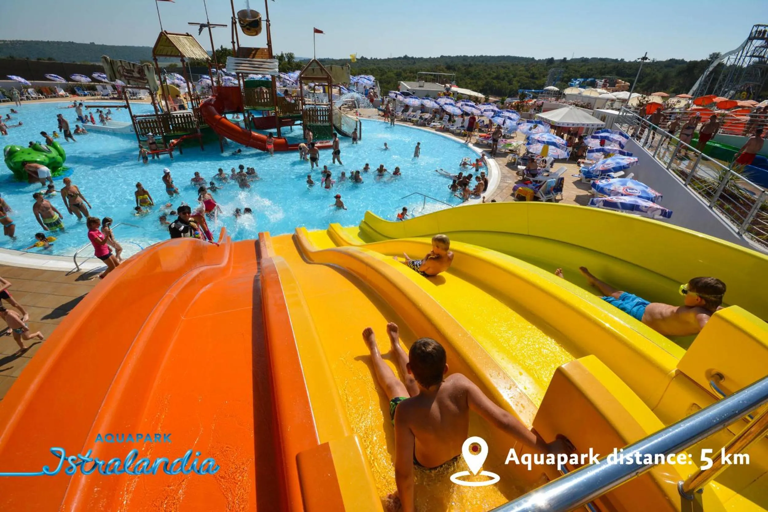 Aqua park in Aminess Vival Maestral Hotel
