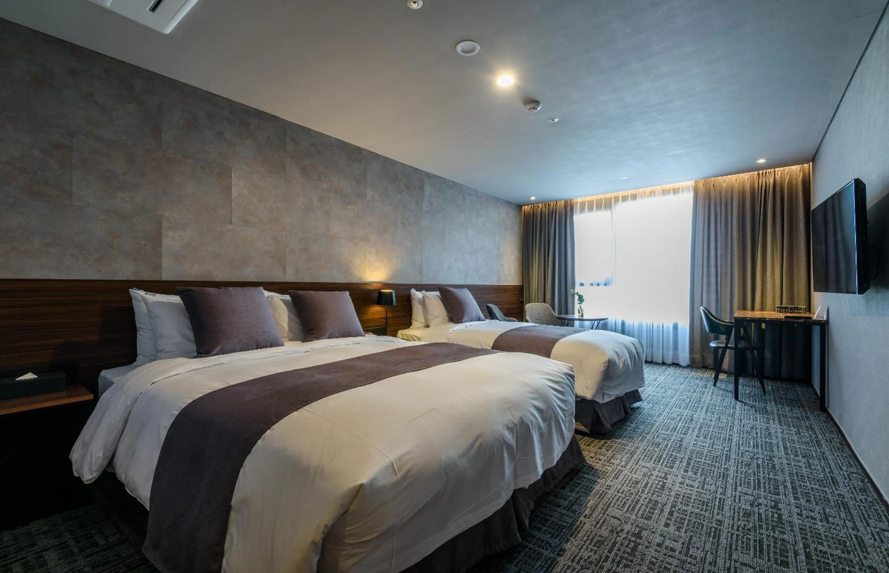 Decorative detail, Bed in Hotel With Jeju