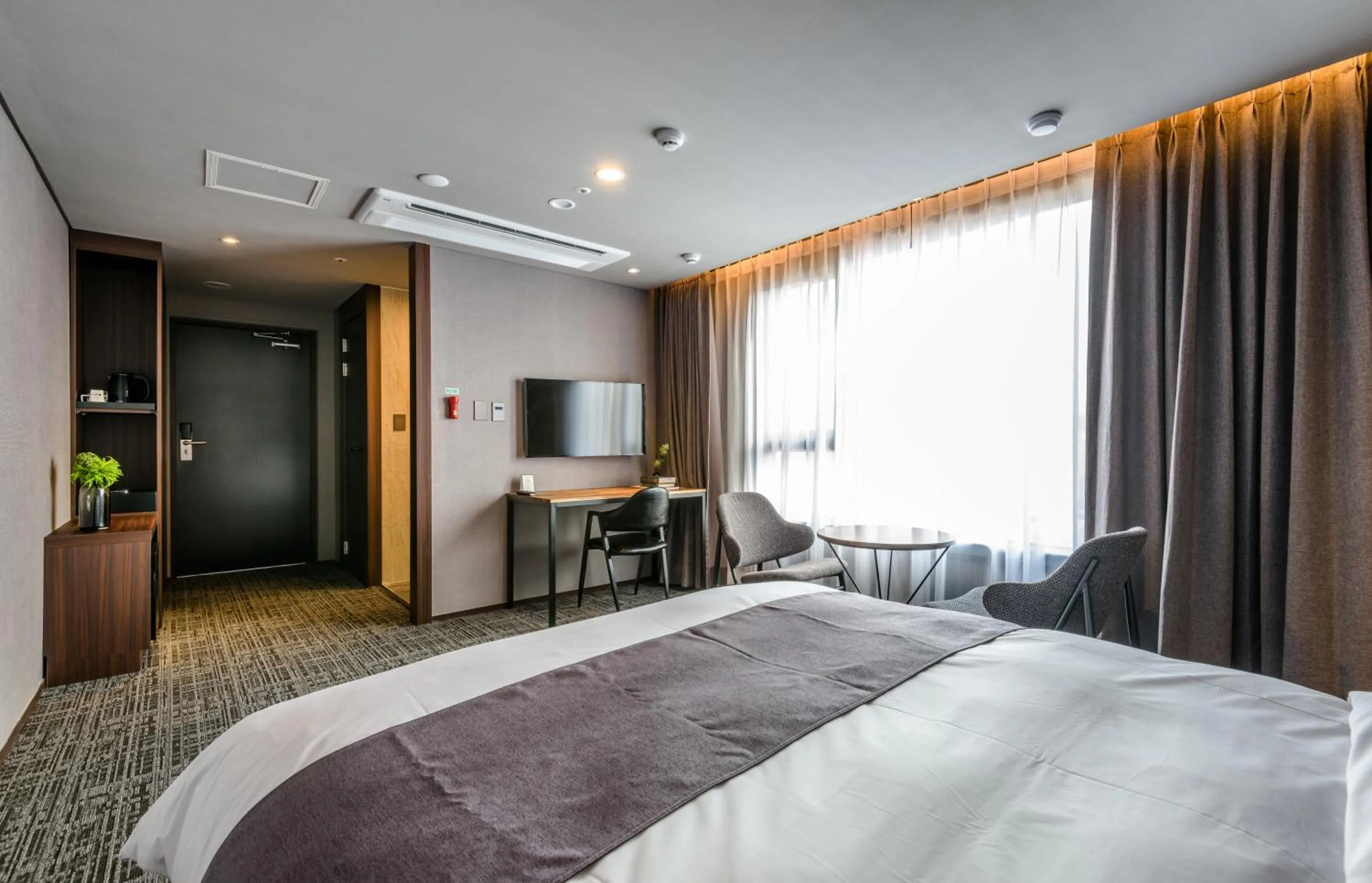 Decorative detail, Bed in Hotel With Jeju