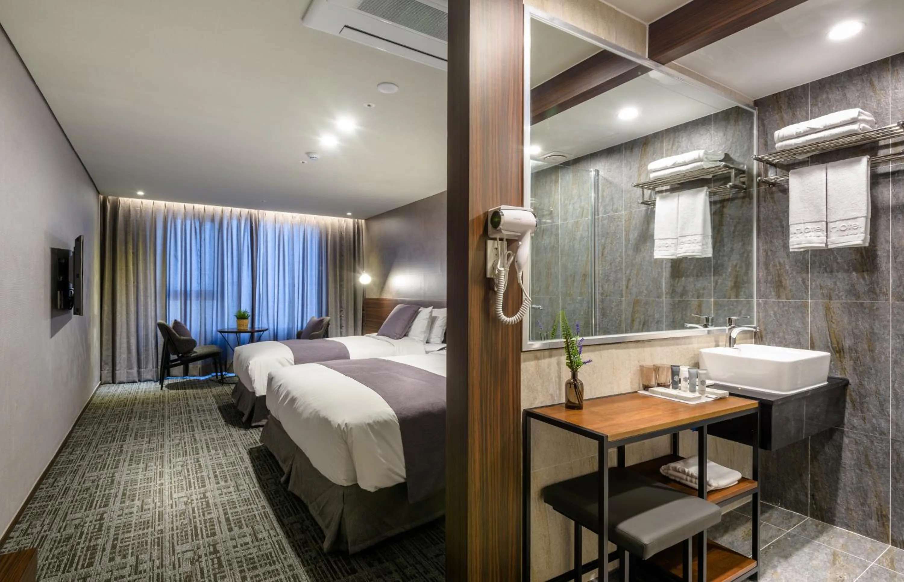 Decorative detail, Bed in Hotel With Jeju