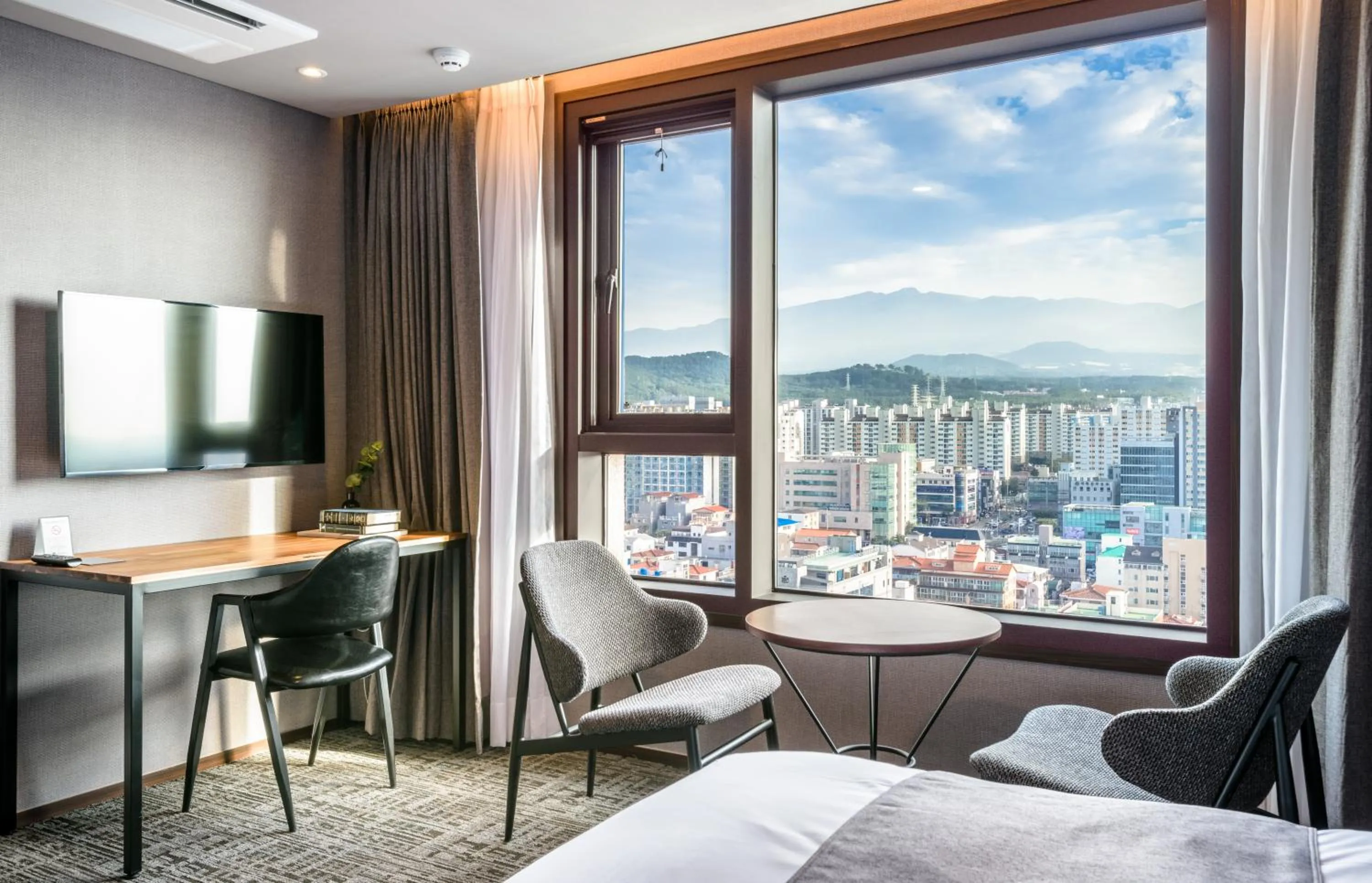 Decorative detail, Bed in Hotel With Jeju