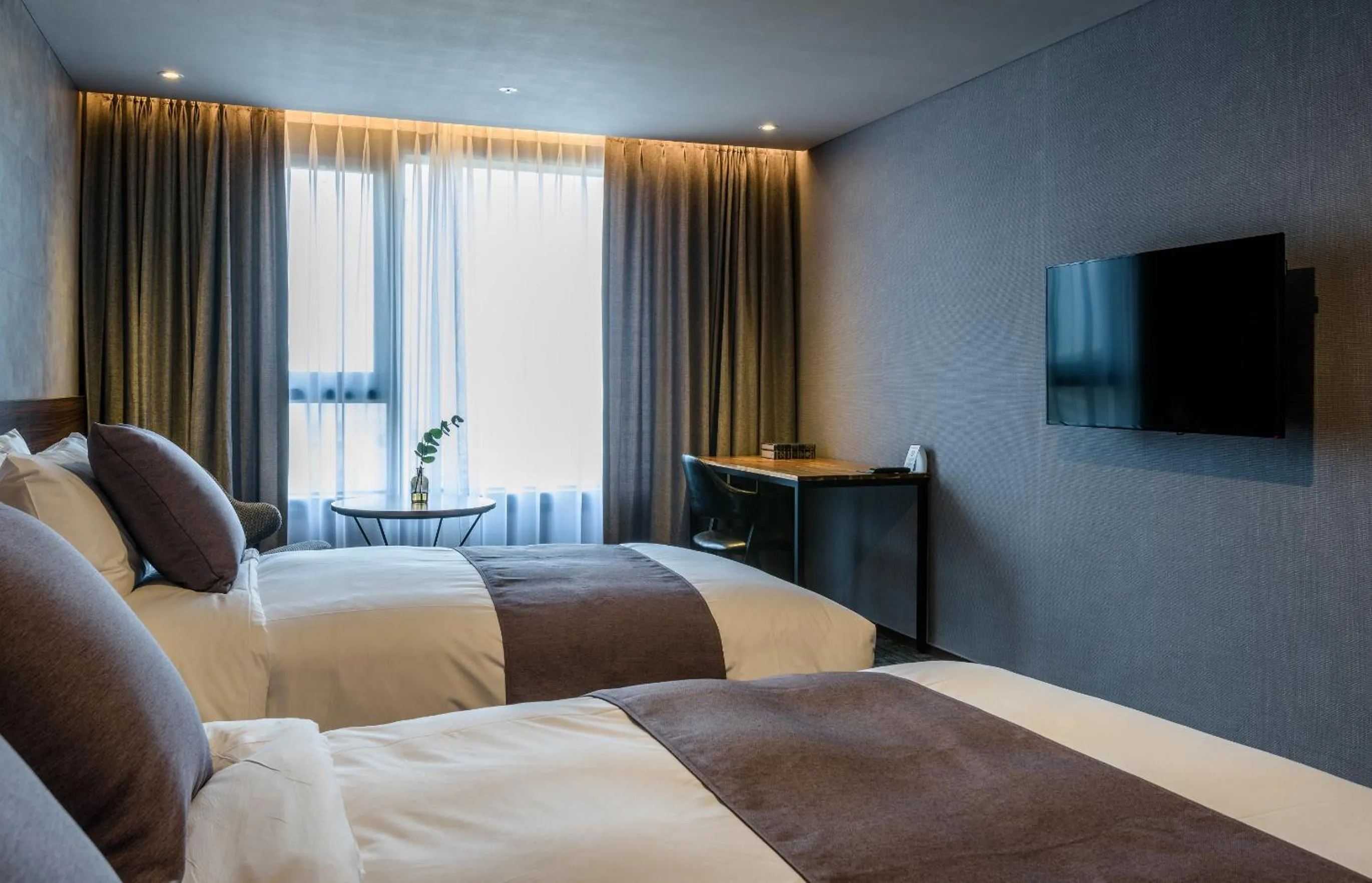 Decorative detail, Bed in Hotel With Jeju