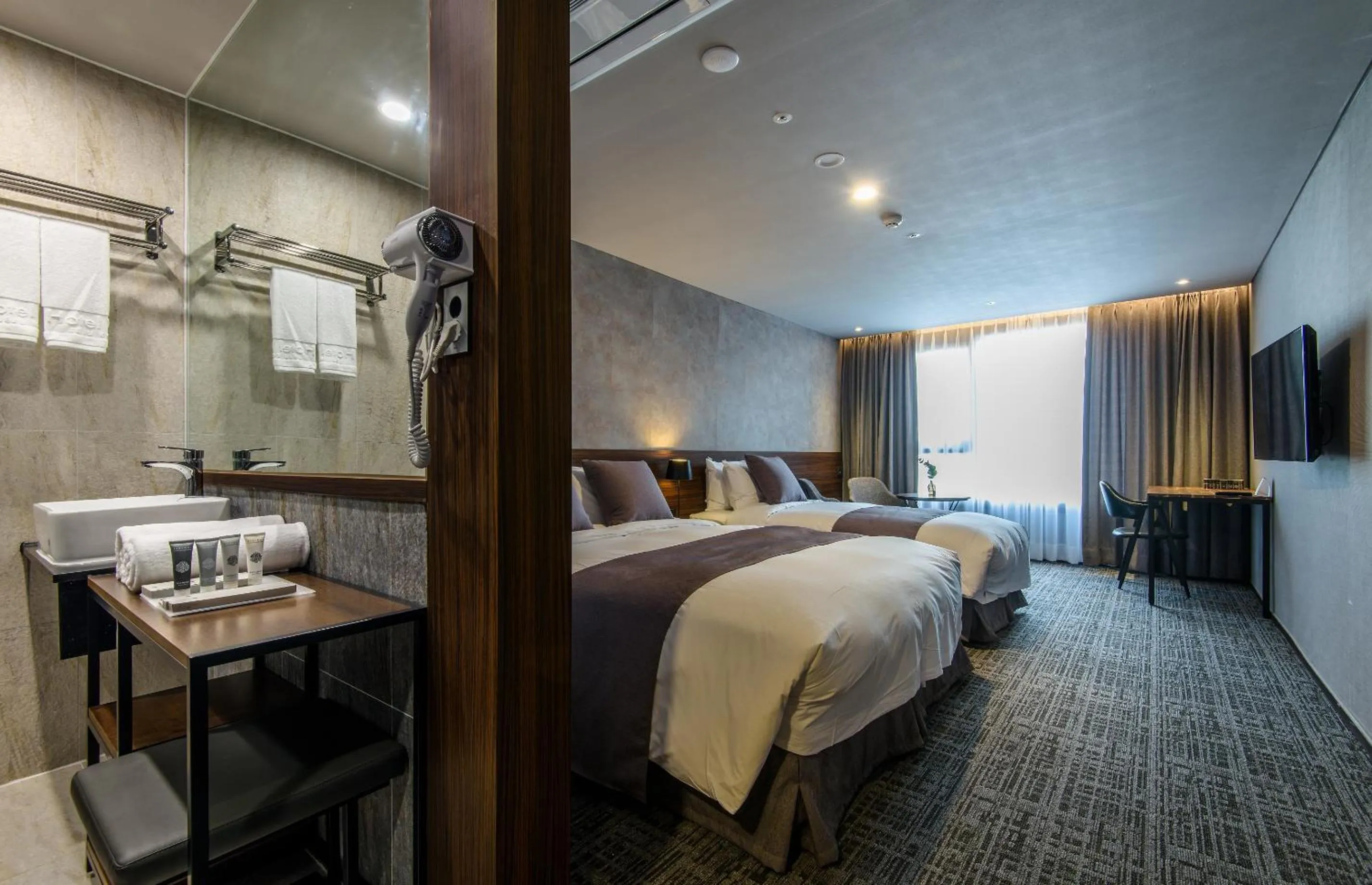 Decorative detail, Bed in Hotel With Jeju