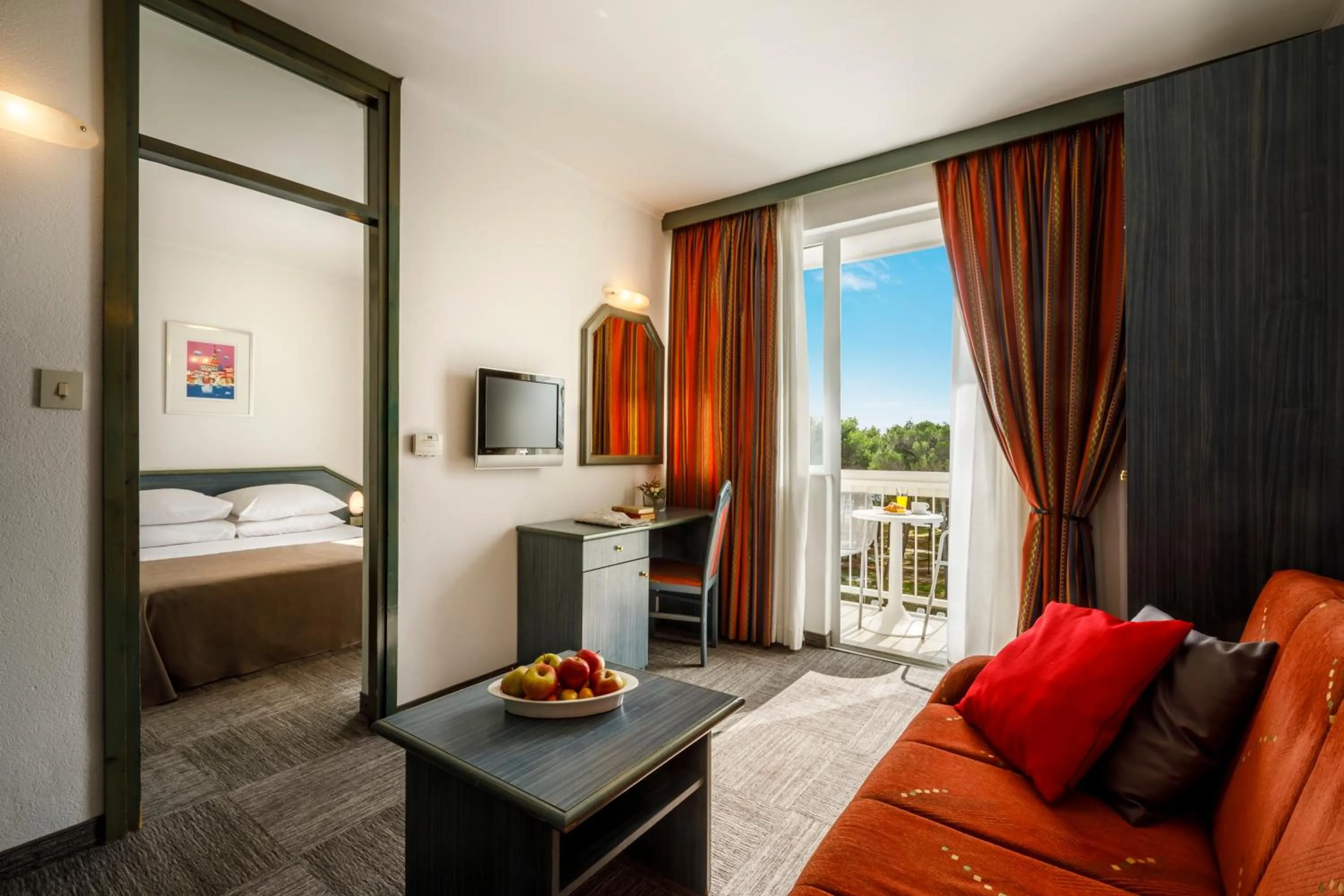 Living room, Bed in Laguna Maradiso Hotel by Aminess