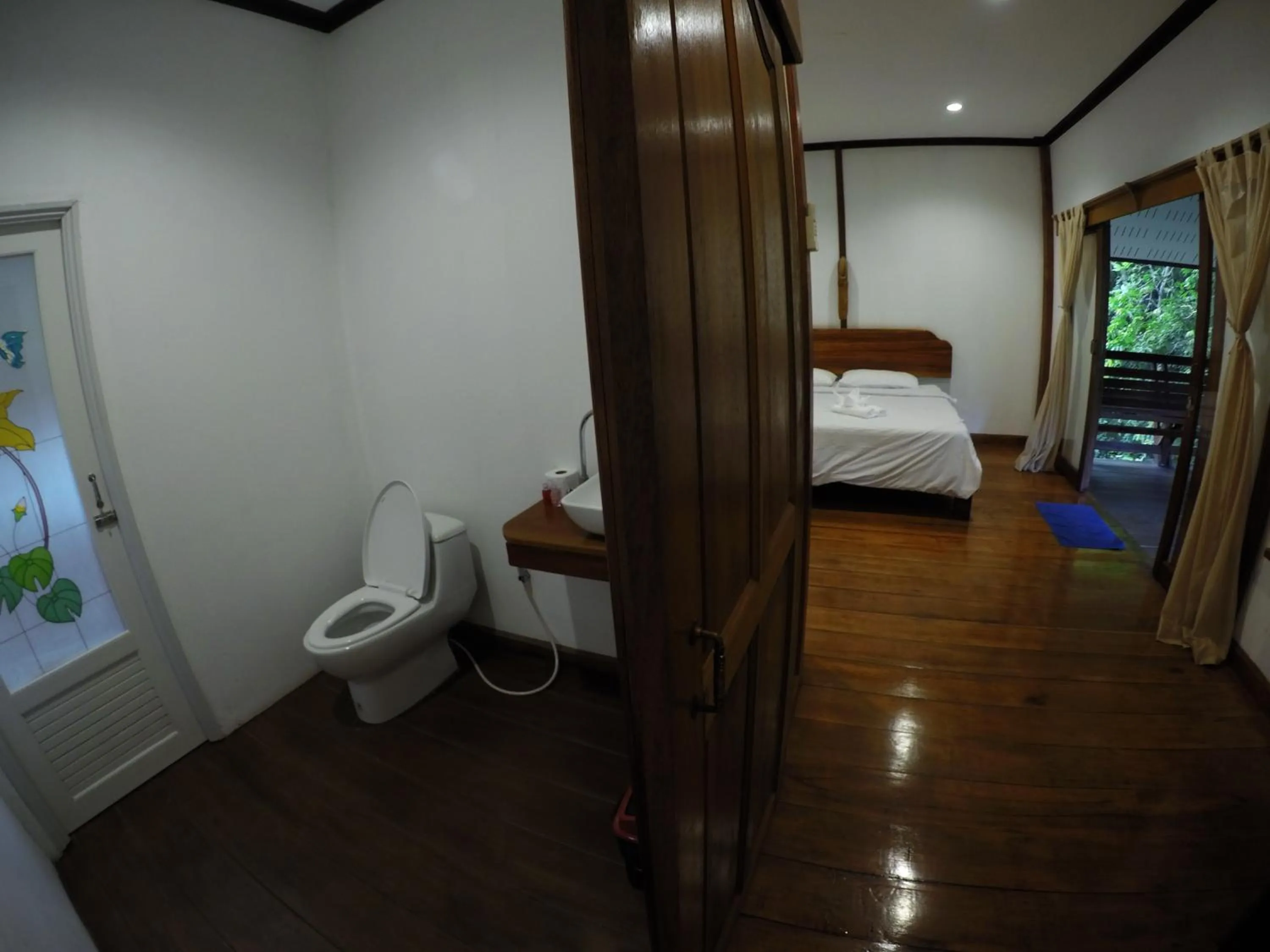 Bed in Baan Khaosok Resort