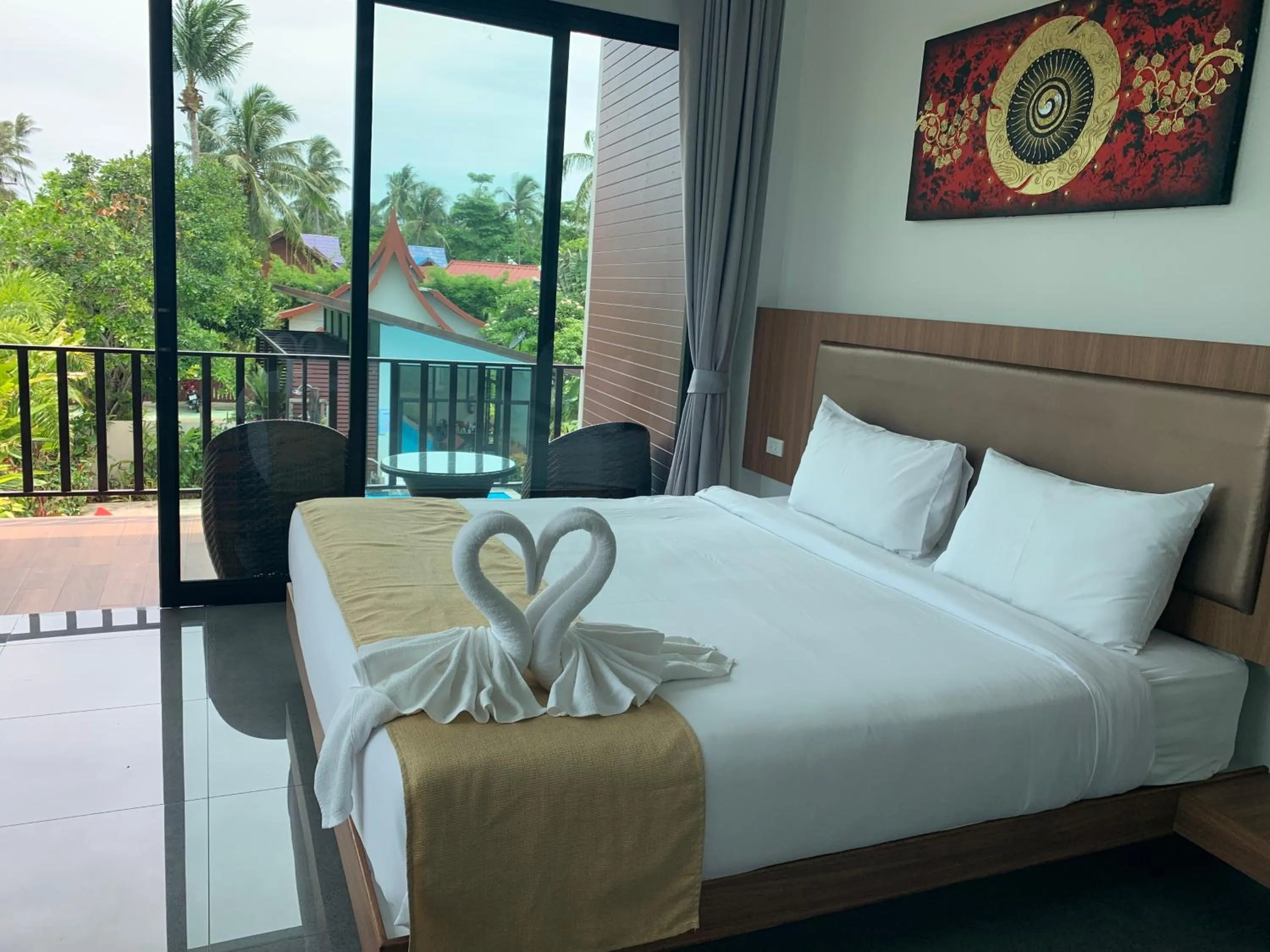 Bed in Nitchanan Villa