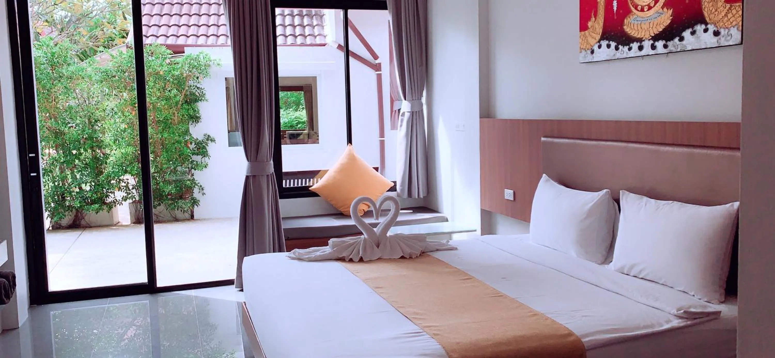 Bed in Nitchanan Villa