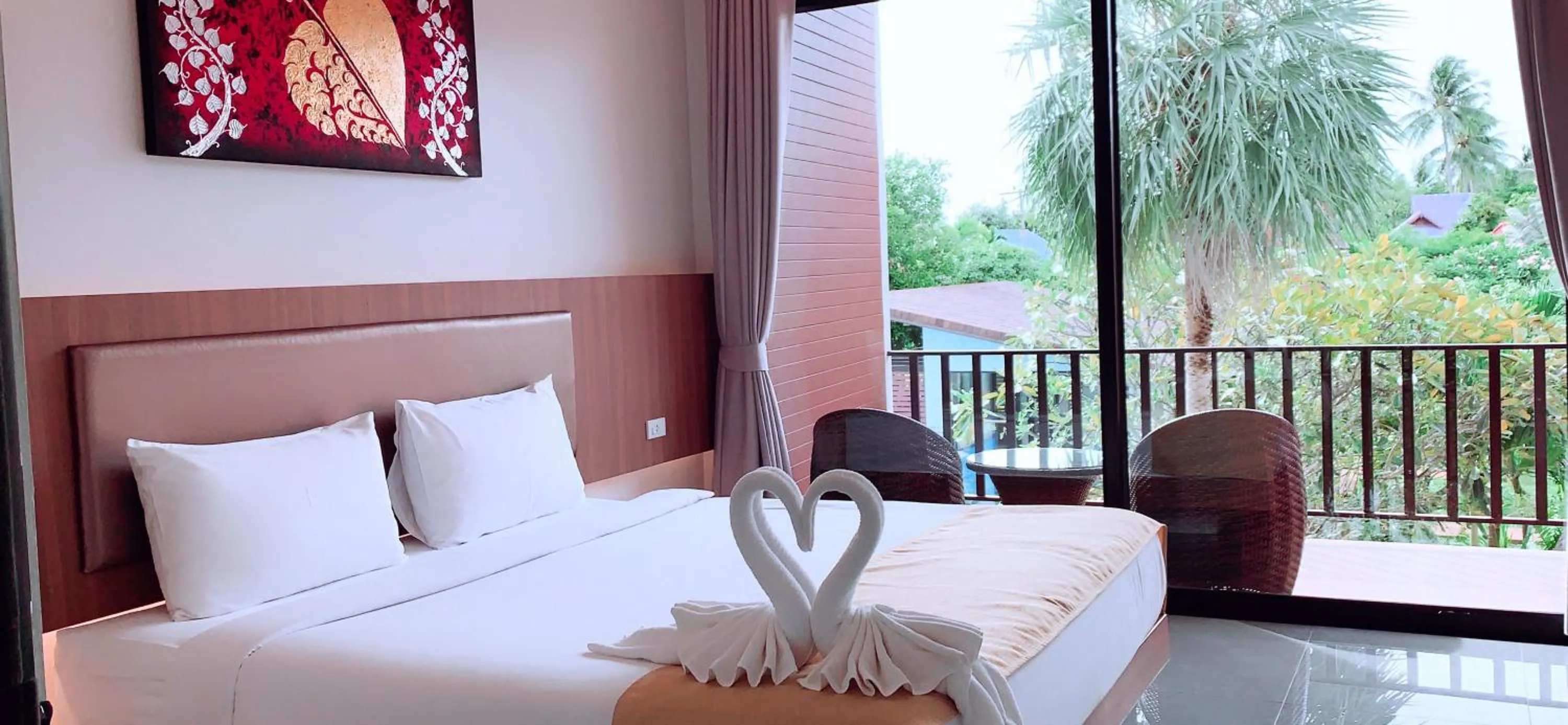 Bed in Nitchanan Villa