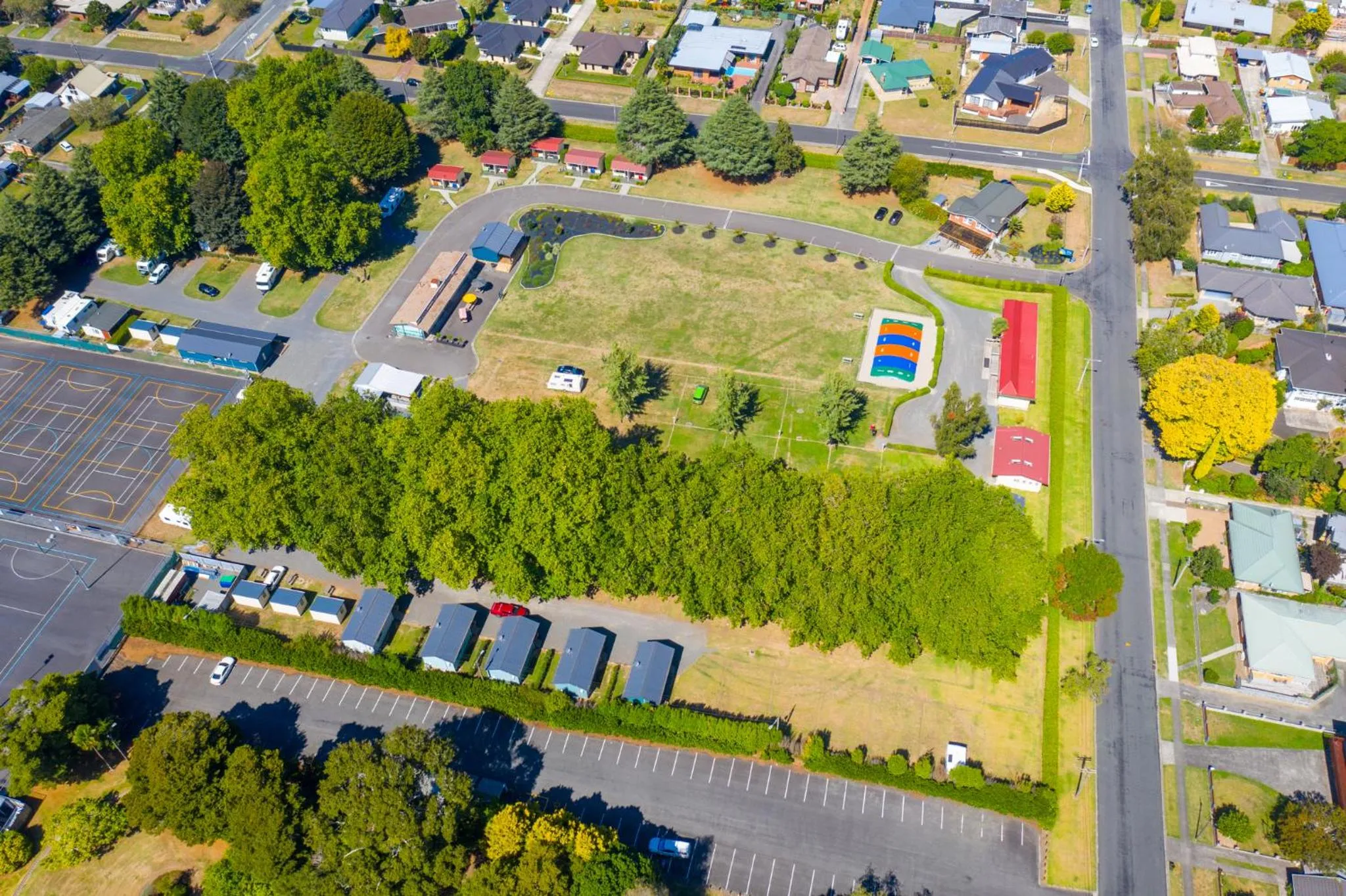 Bird's eye view in Cambridge Top 10 Holiday Park