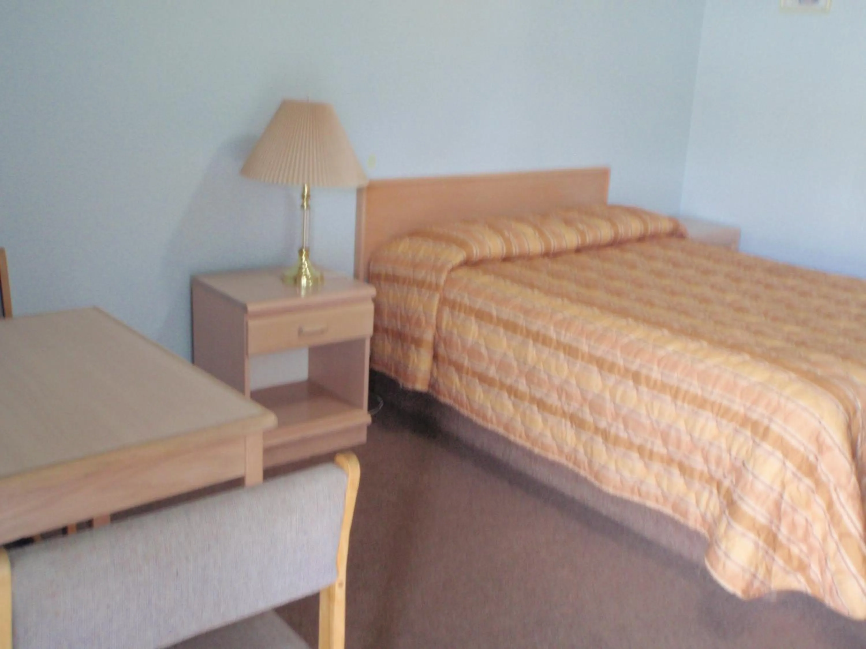 Bed in Trans Canada Motel