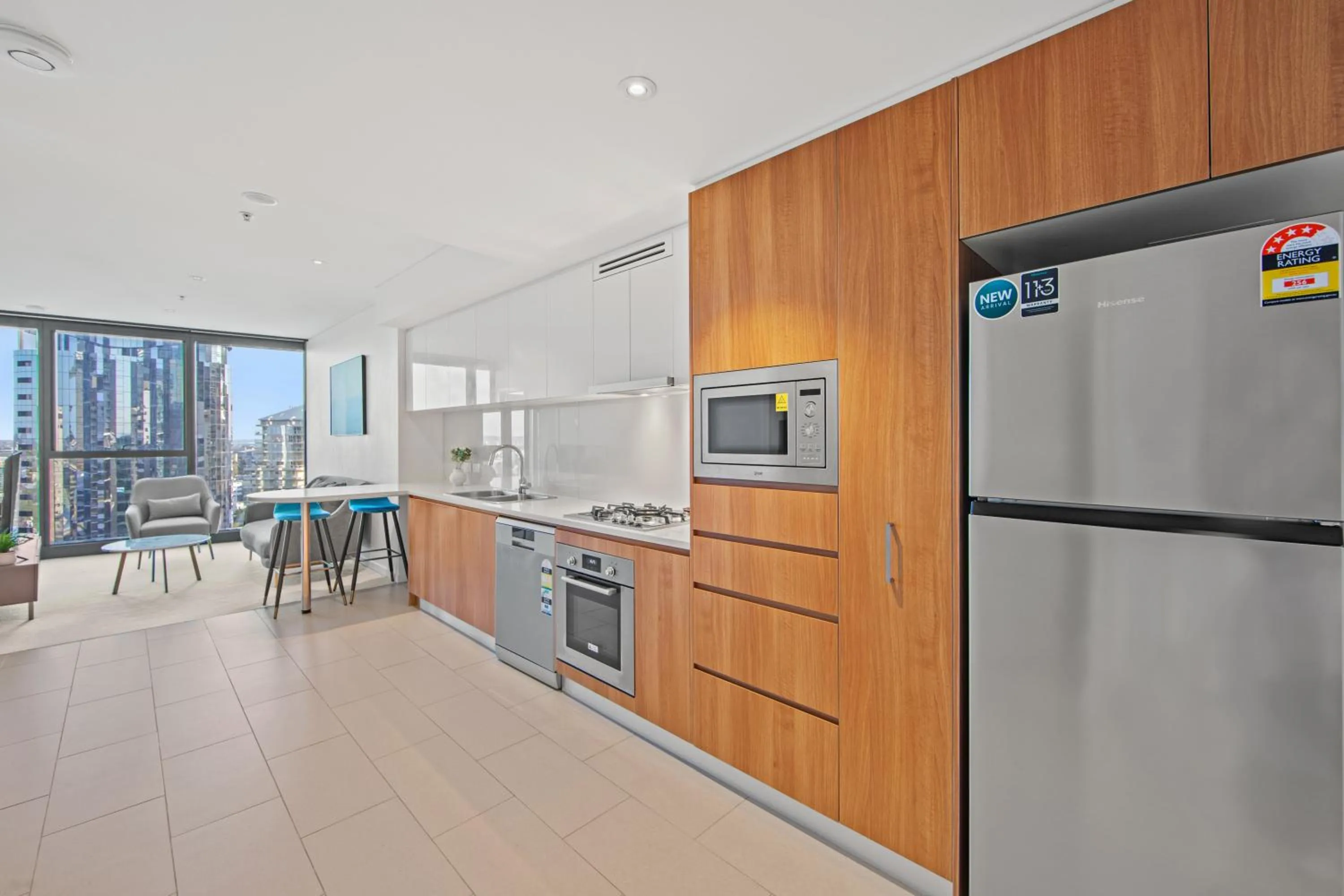 Kitchen or kitchenette in Brisbane Skytower by CLLIX