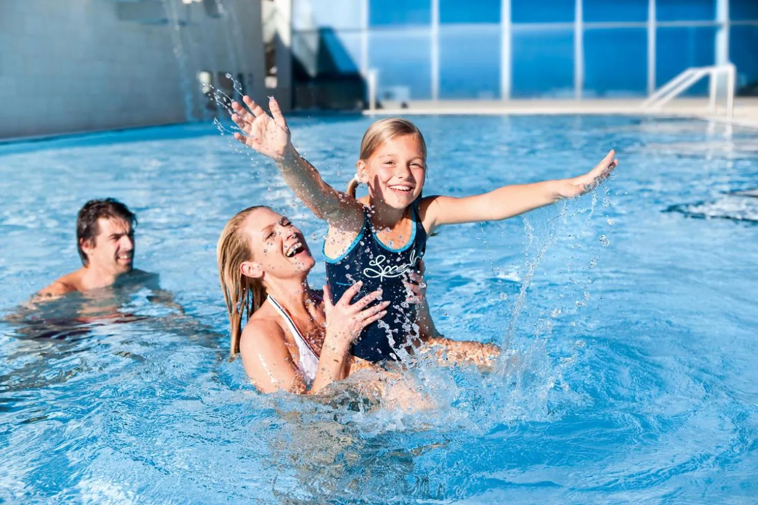 Hot Spring Bath in Tauern Spa Hotel & Therme