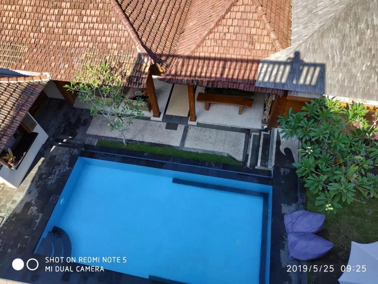 Pool view in Medewi Beach Inn