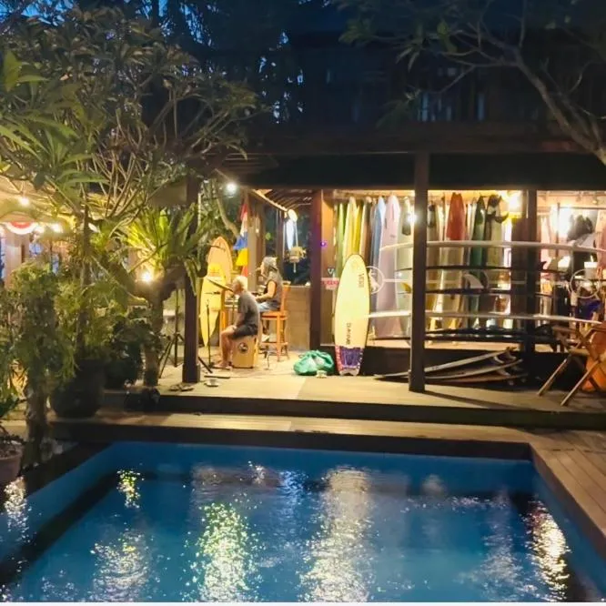 Property building in Medewi Beach Inn