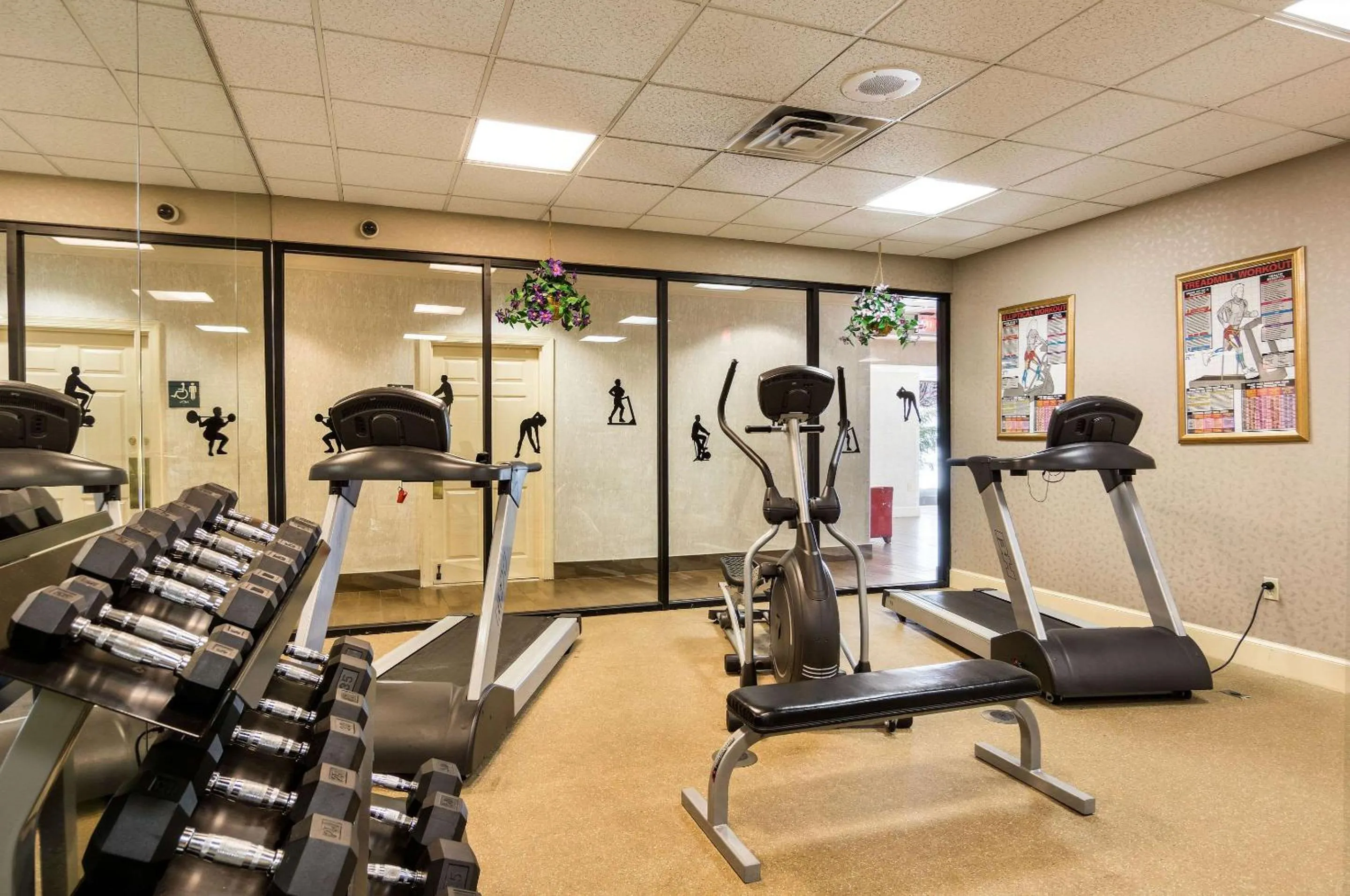 Fitness centre/facilities in Quality Inn Near Joint Base Andrews-Washington Area