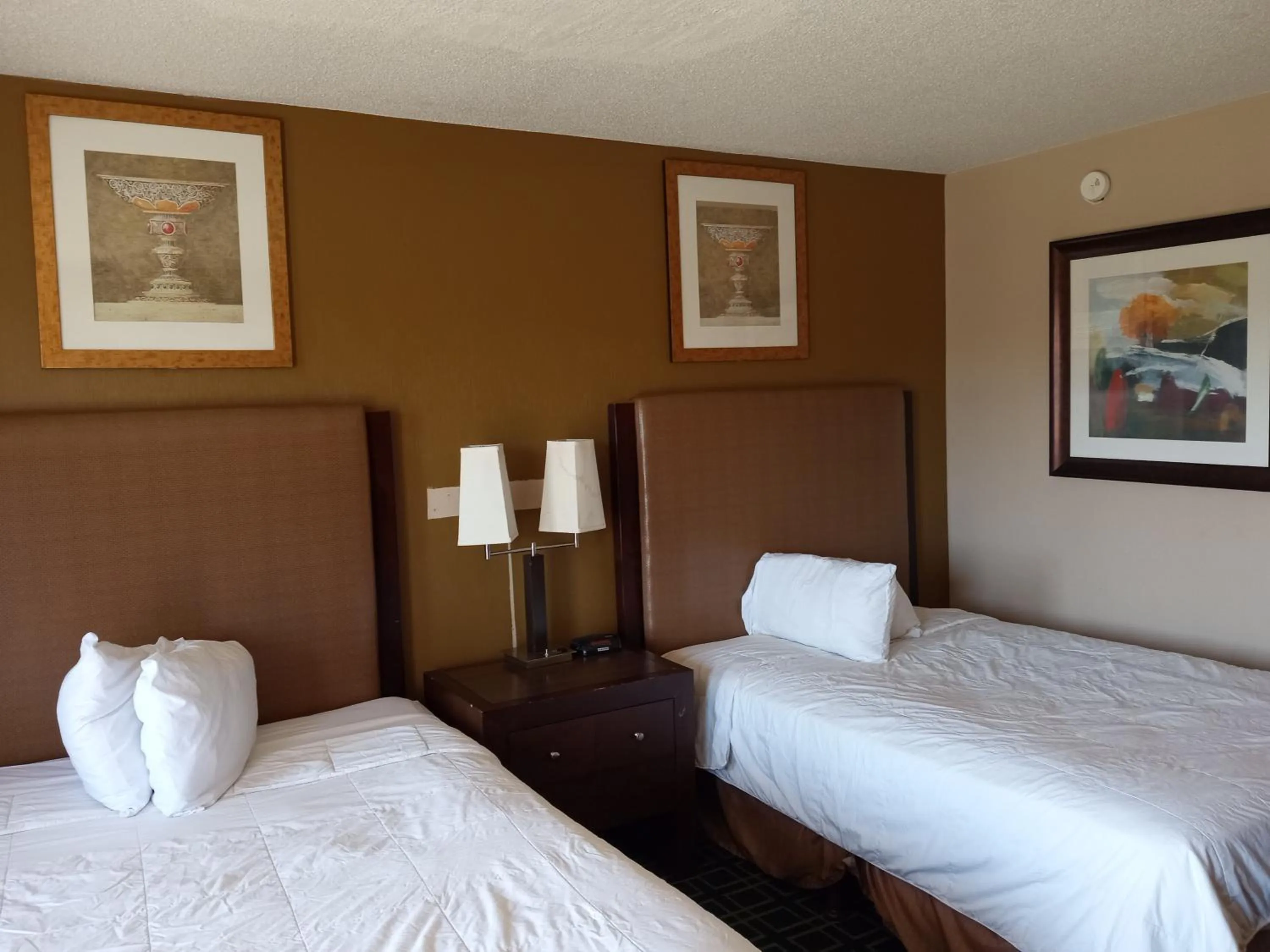 Bed in Hilltop Inn Pittsburgh