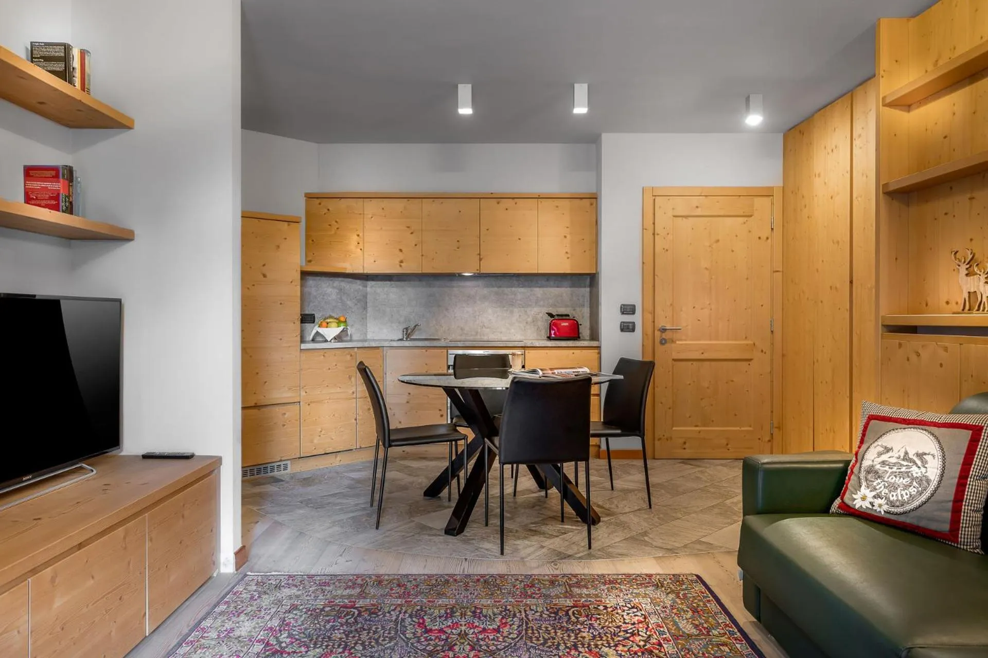 Kitchen or kitchenette in Hotel San Lorenzo