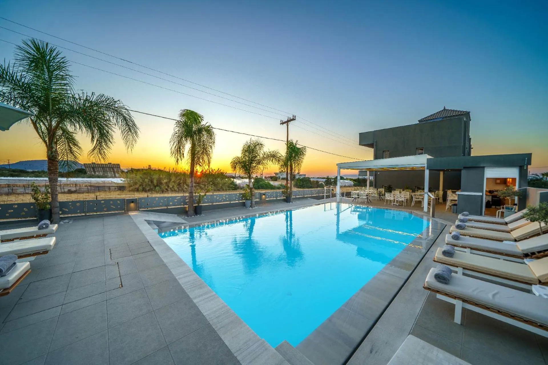 Swimming pool in Elysian Suites