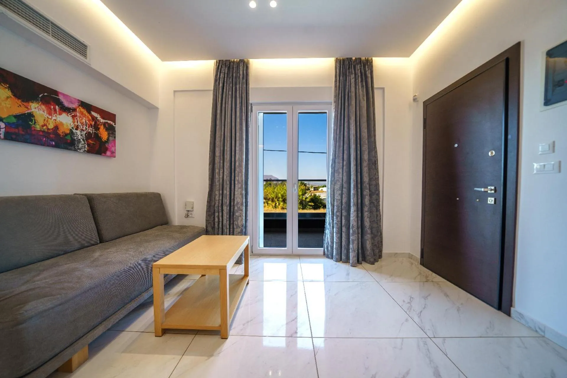 Living room in Elysian Suites