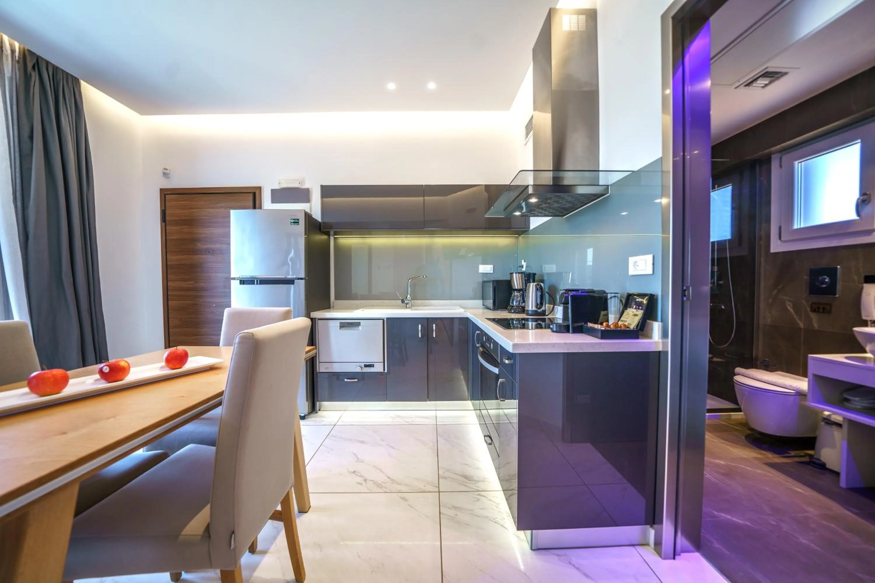 kitchen in Elysian Suites