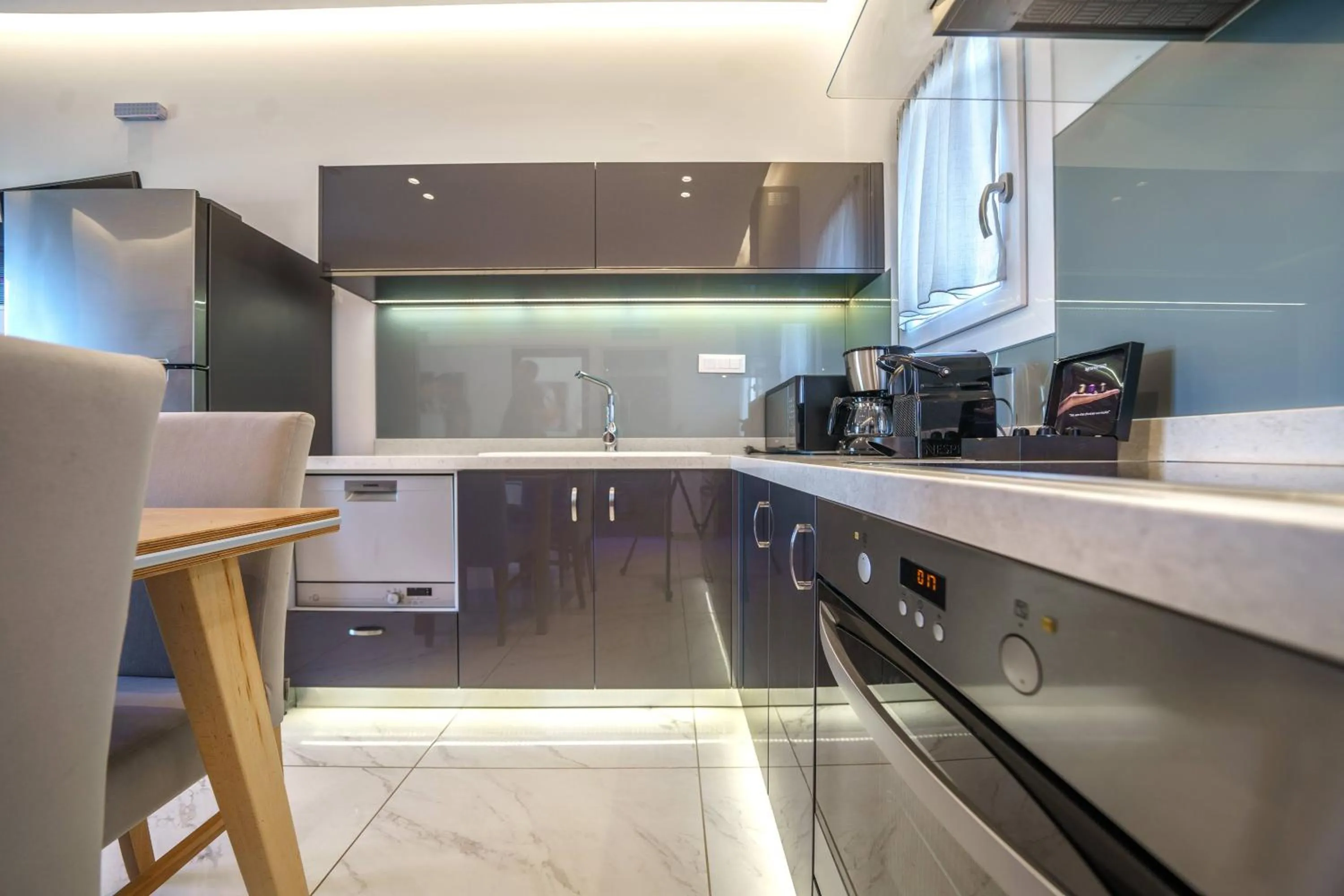 kitchen in Elysian Suites