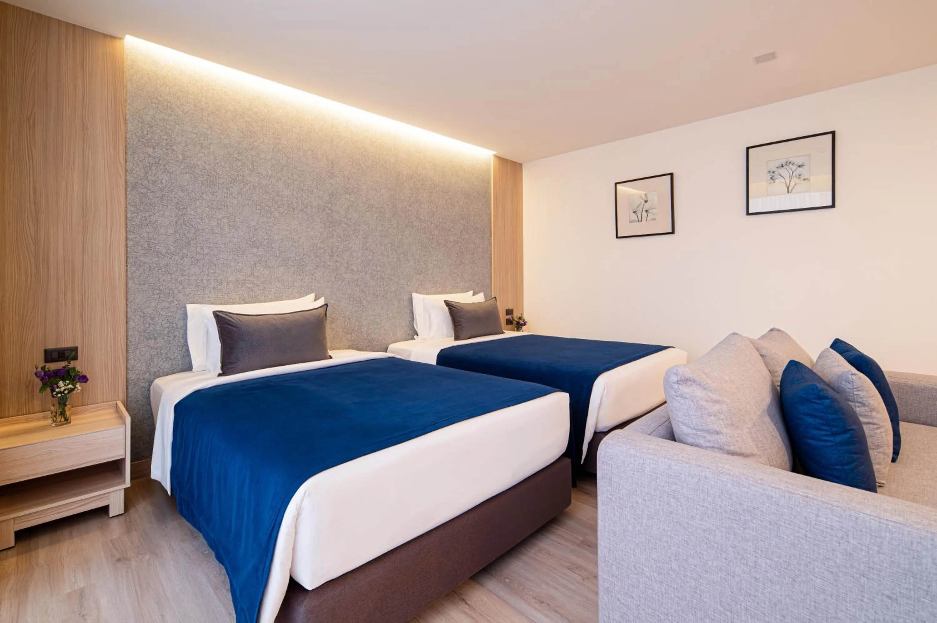 Bed in Sunbeam Hotel Pattaya