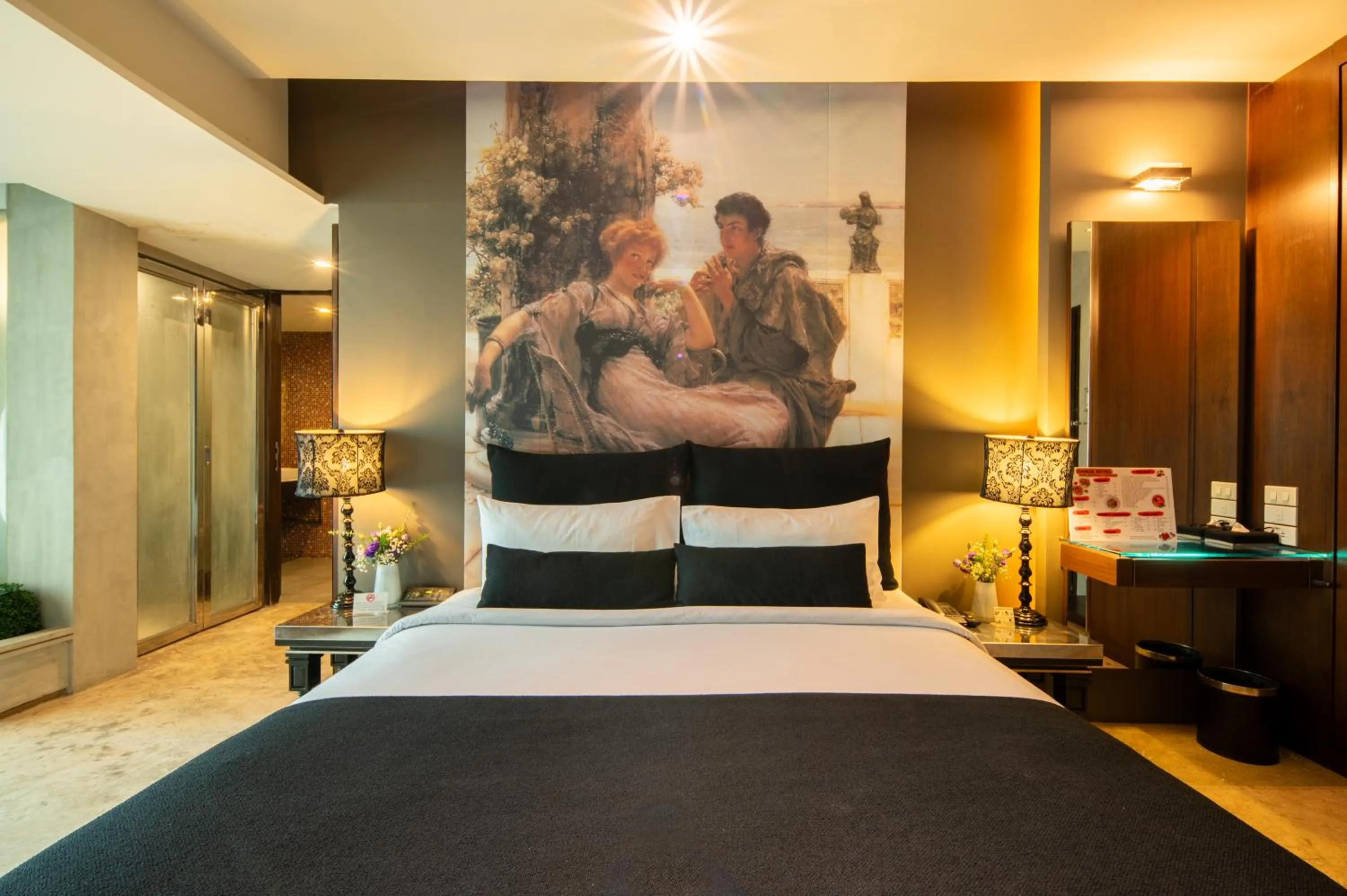 Bed in Sunbeam Hotel Pattaya