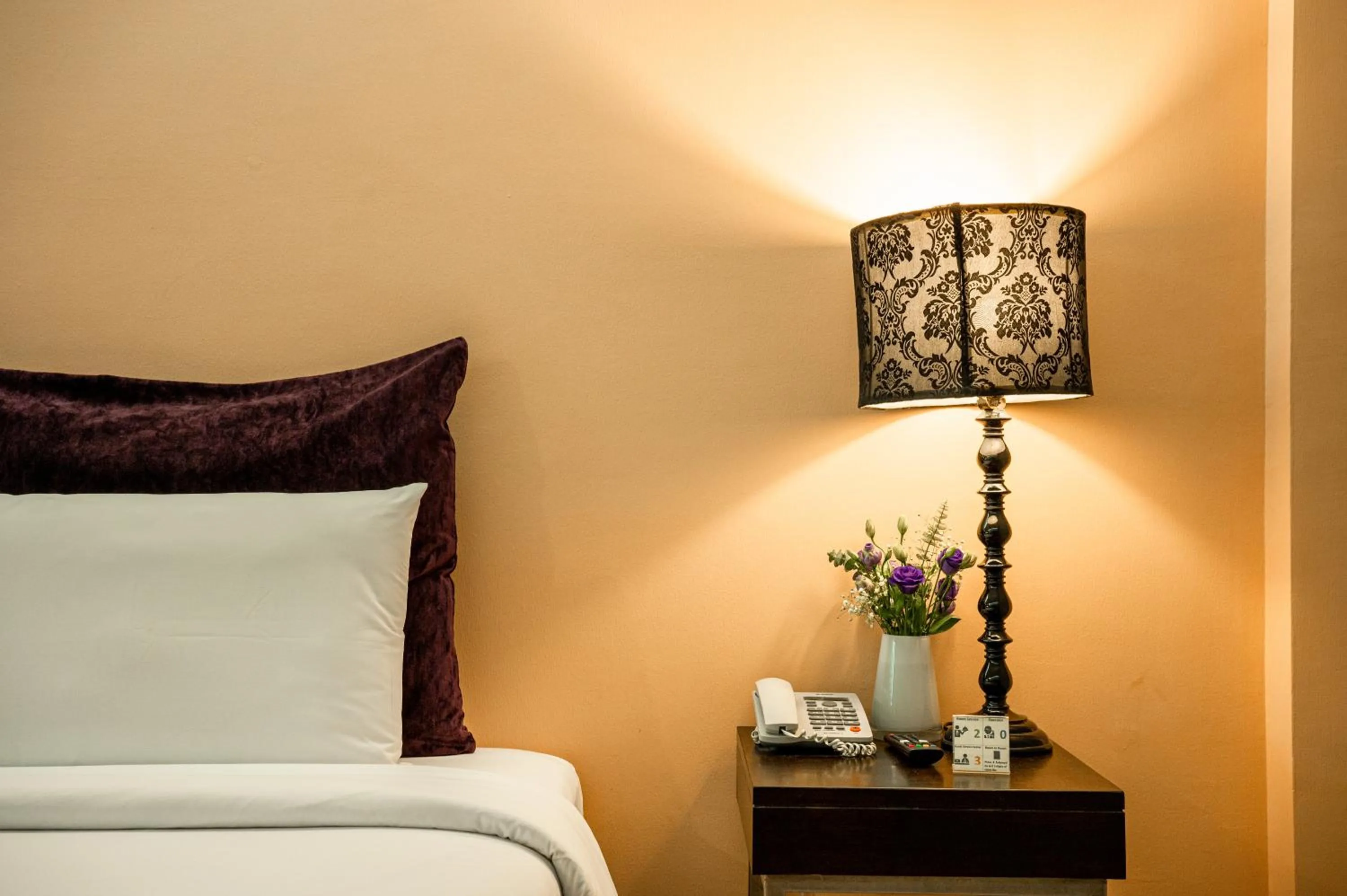 Decorative detail, Bed in Sunbeam Hotel Pattaya