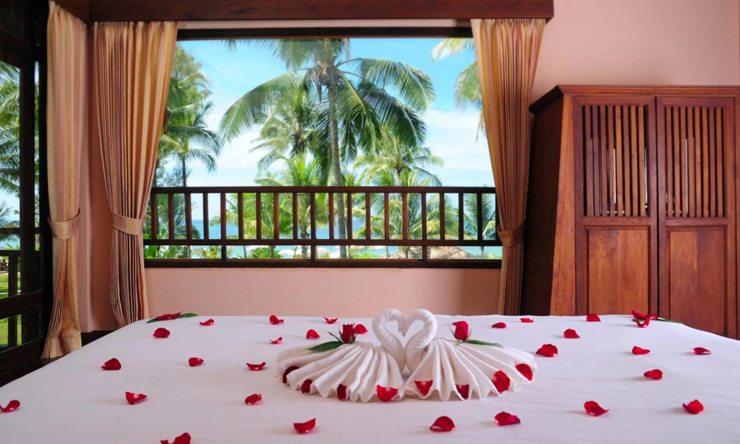 Bed in Andamania Beach Resort, Khaolak - SHA plus