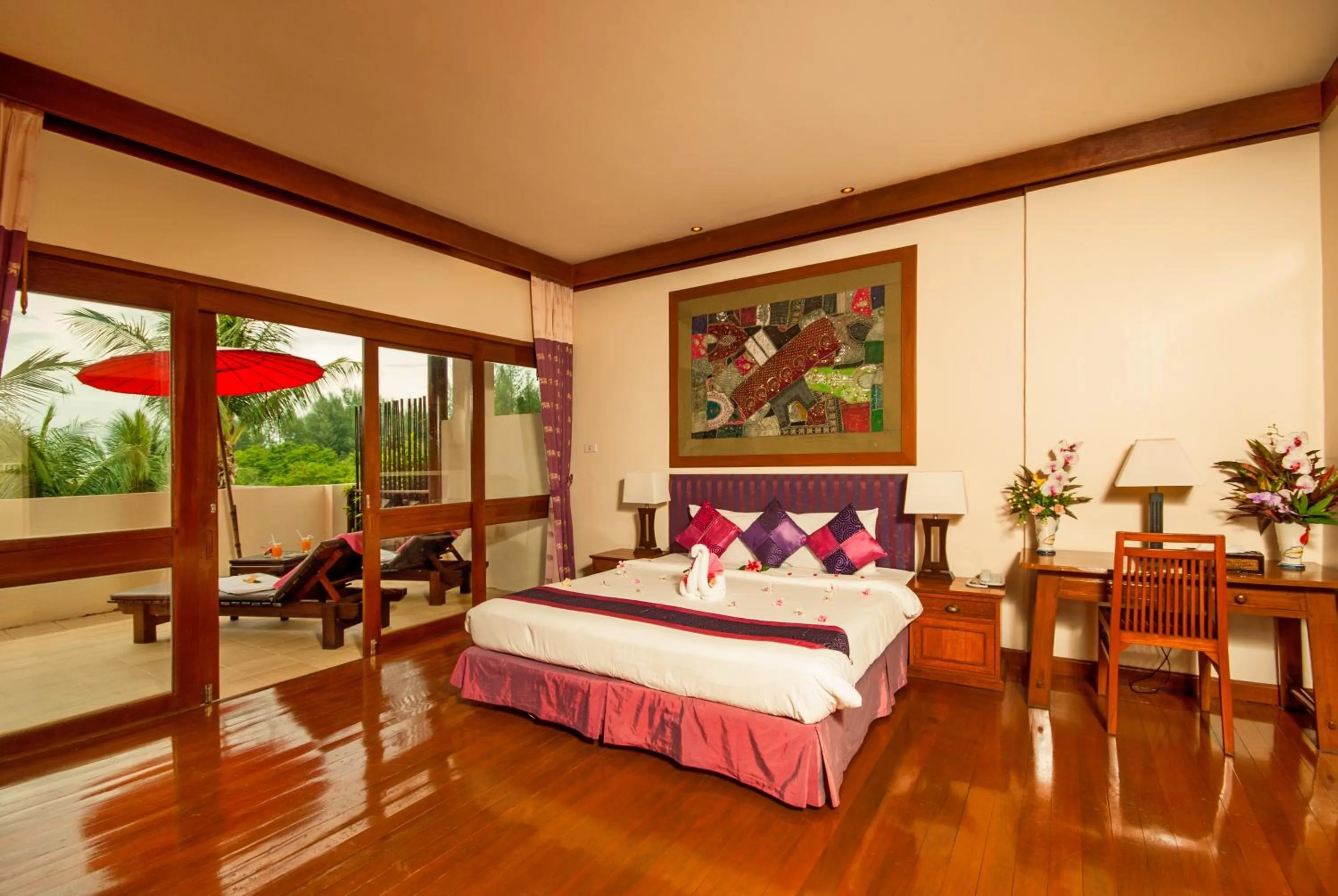 Bed in Andamania Beach Resort, Khaolak - SHA plus