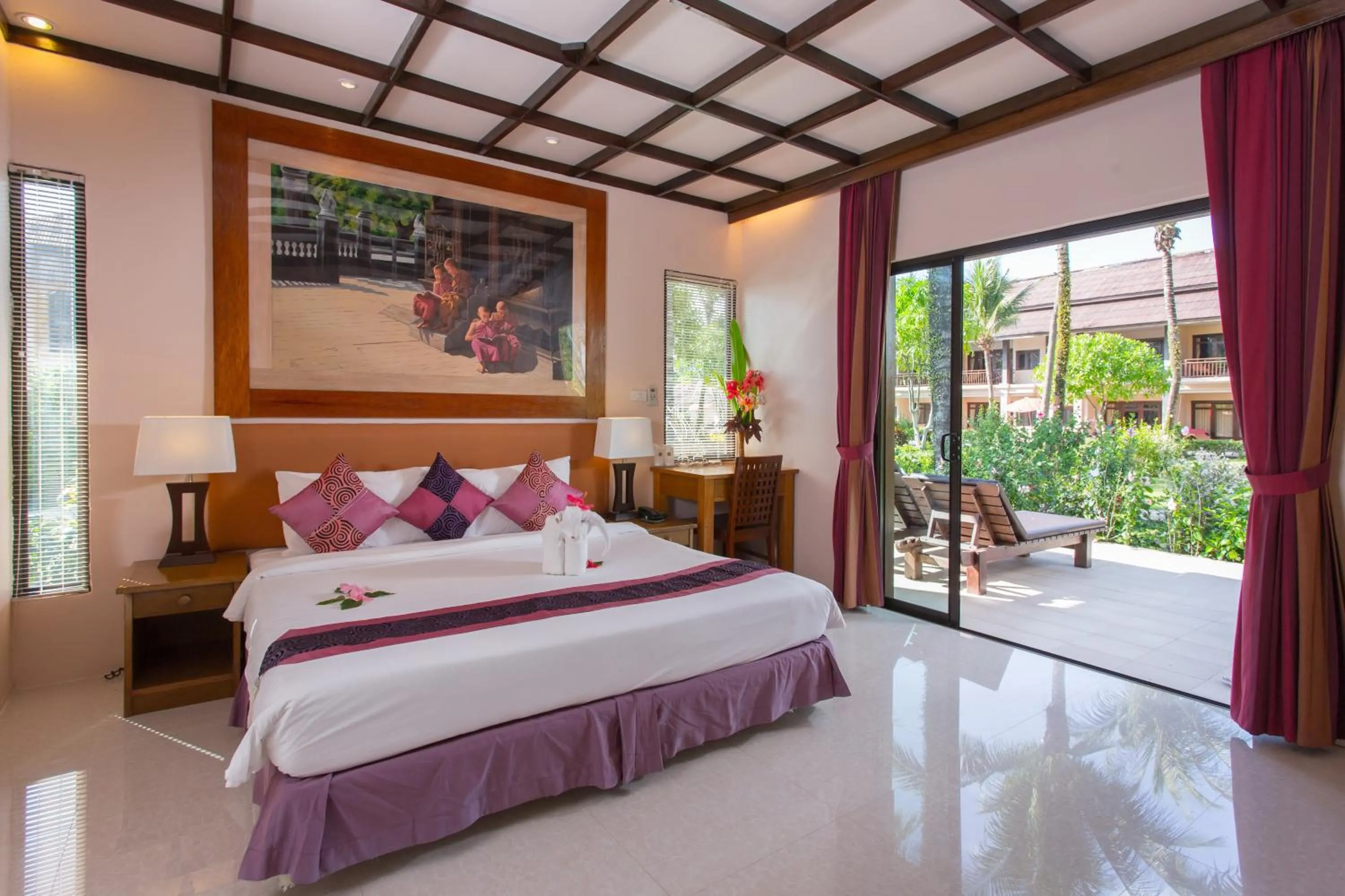 Bedroom, Bed in Andamania Beach Resort, Khaolak - SHA plus