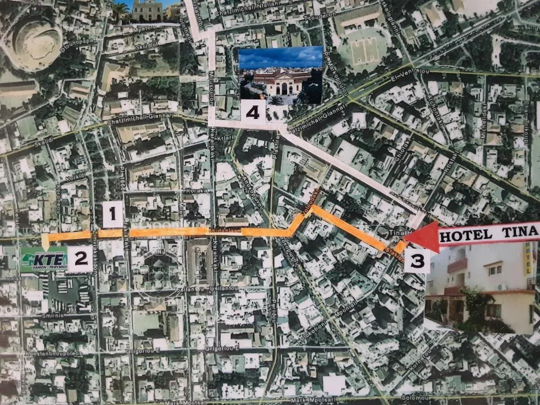 Location in Tina Hotel